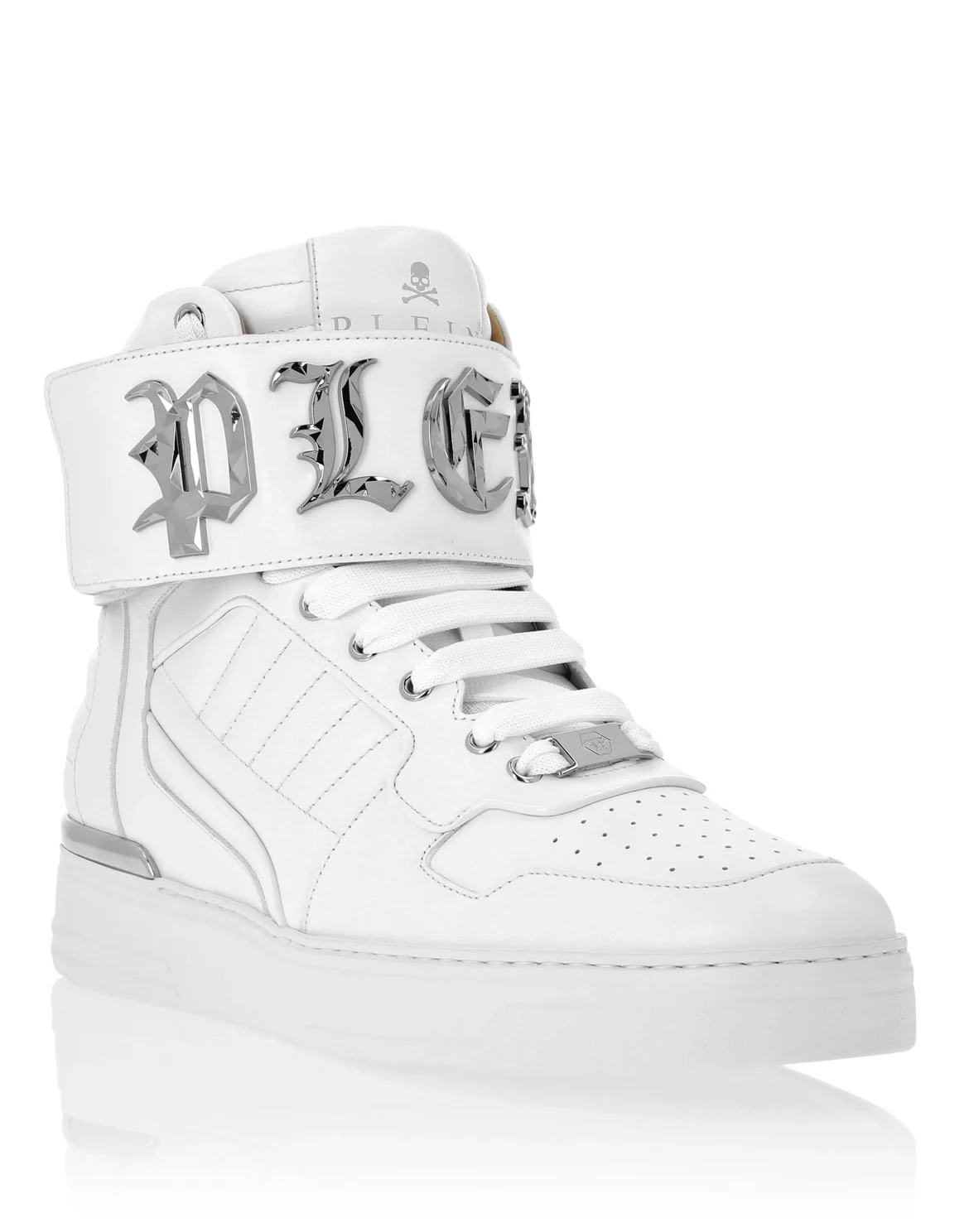 Hi-Top Sneakers Gothic Plein, цвет: Белый