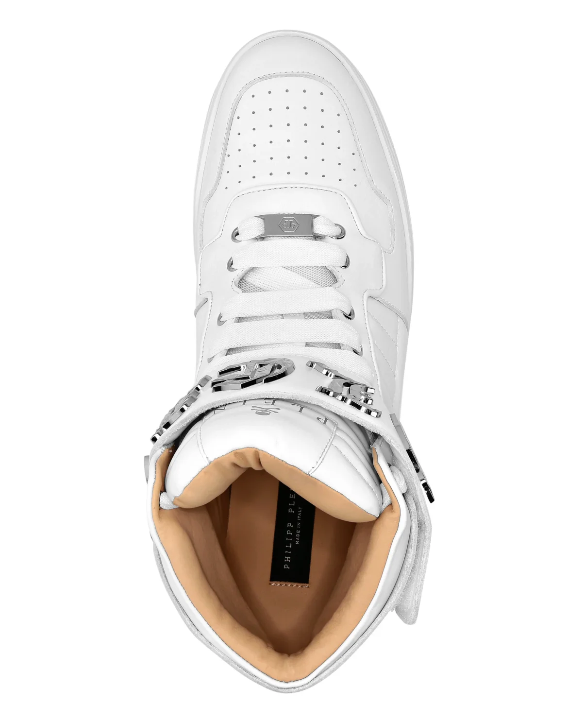 Hi-Top Sneakers Gothic Plein, цвет: Белый