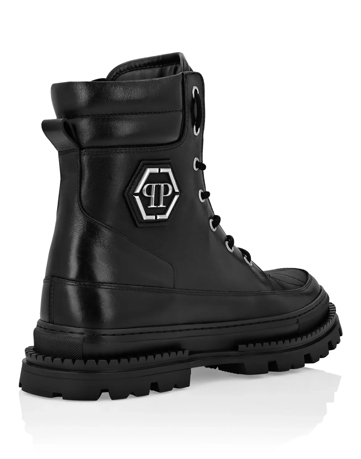 Army Boots Mid Flat Hexagon, цвет: Черный