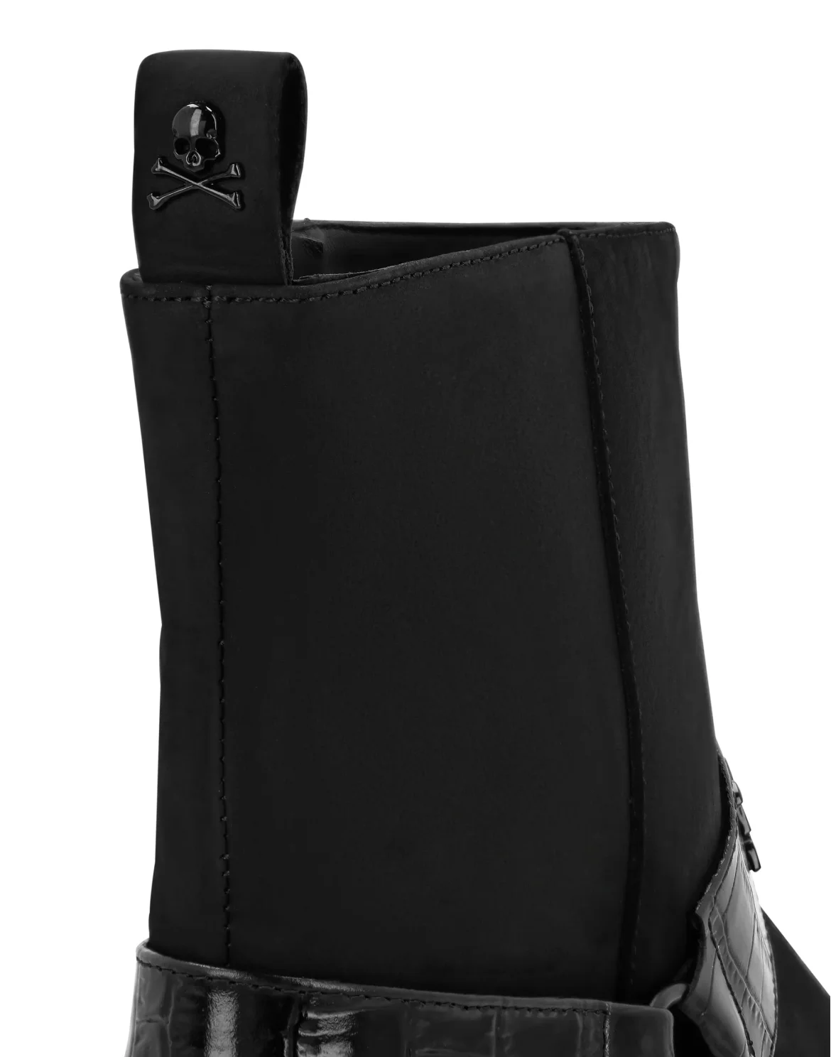 Nubuck Flat Boots Gothic Plein, цвет: Черный