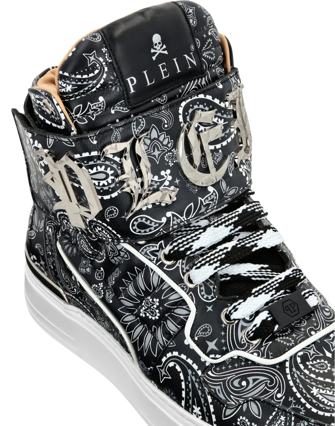 Hi-Top Sneakers Paisley, цвет: Черный