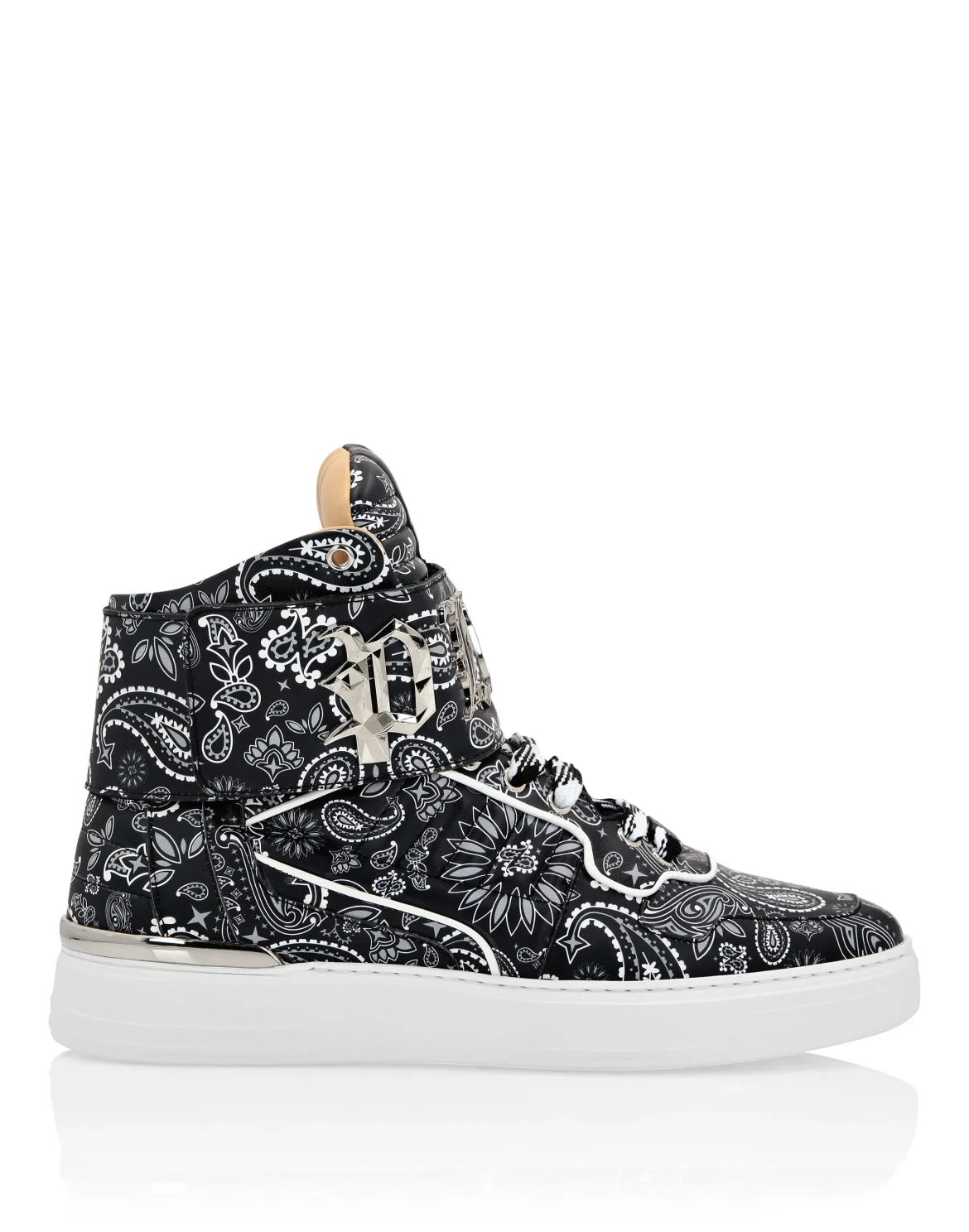 Hi-Top Sneakers Paisley, цвет: Черный