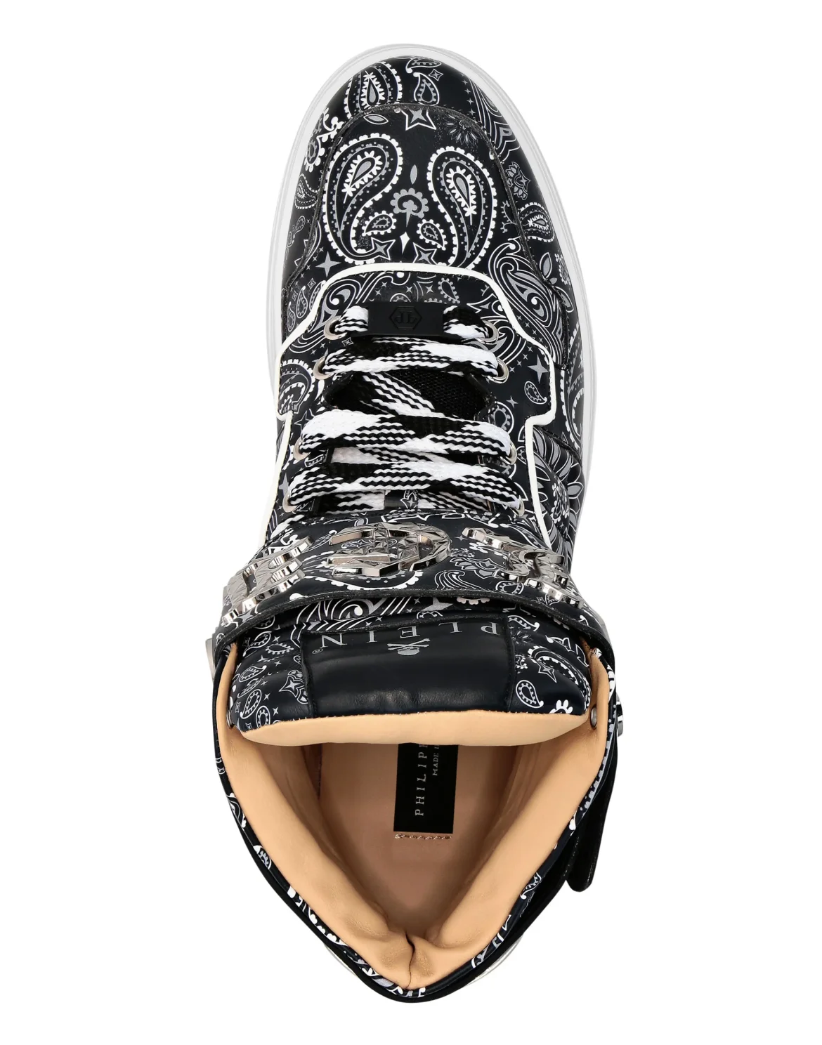 Hi-Top Sneakers Paisley, цвет: Черный