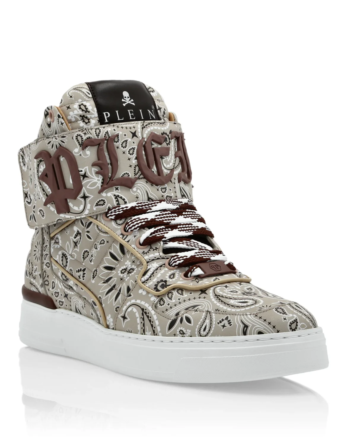 Hi-Top Sneakers Paisley, цвет: Бежевый