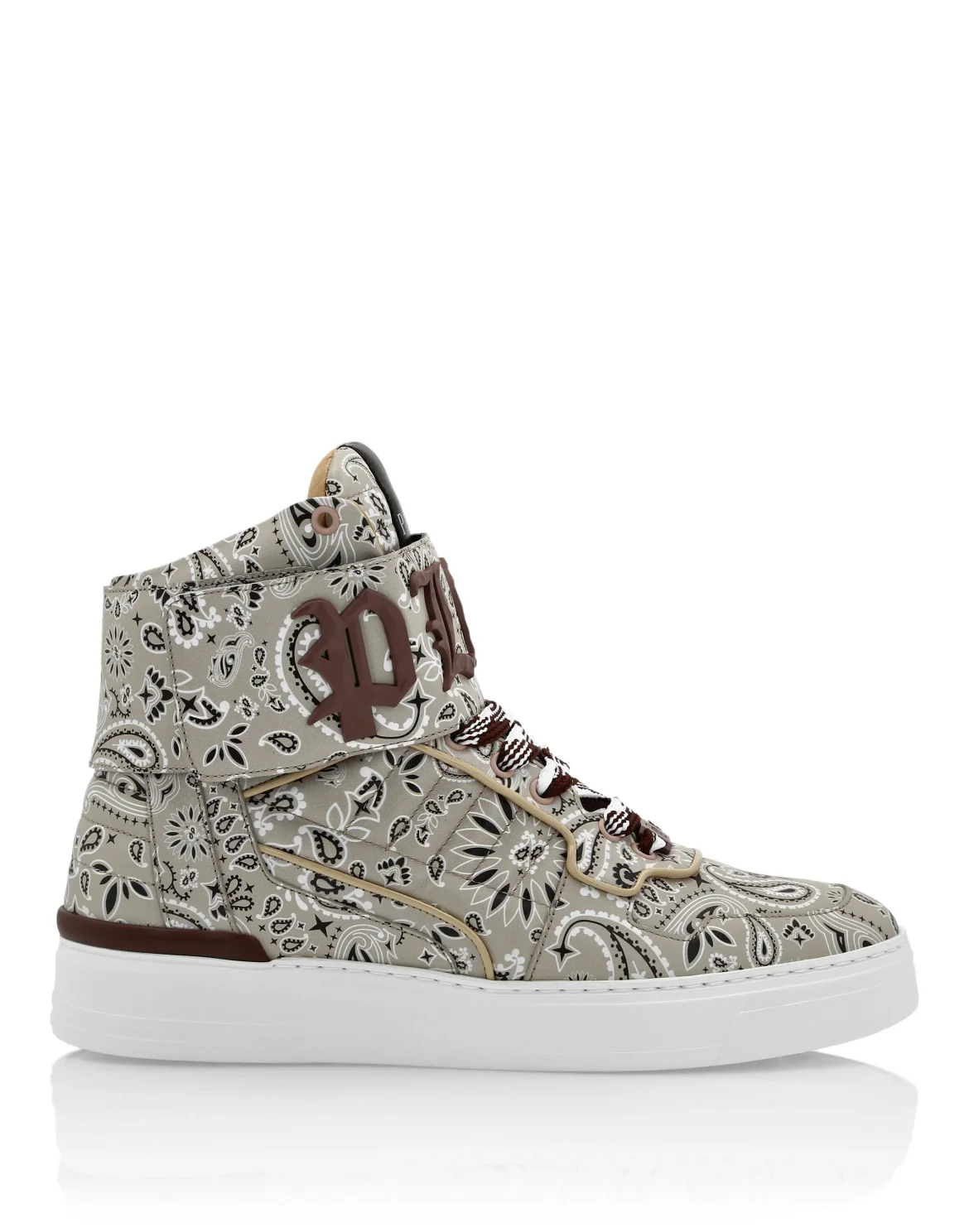 Hi-Top Sneakers Paisley, цвет: Бежевый