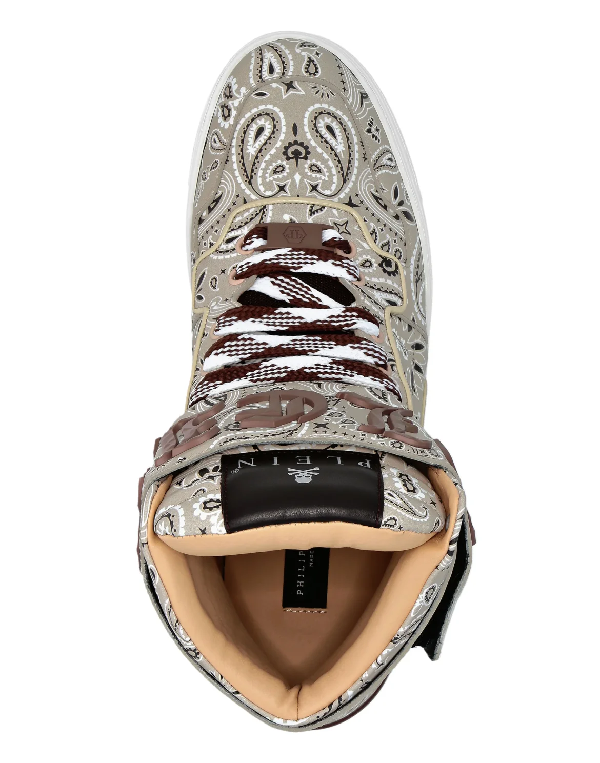 Hi-Top Sneakers Paisley, цвет: Бежевый
