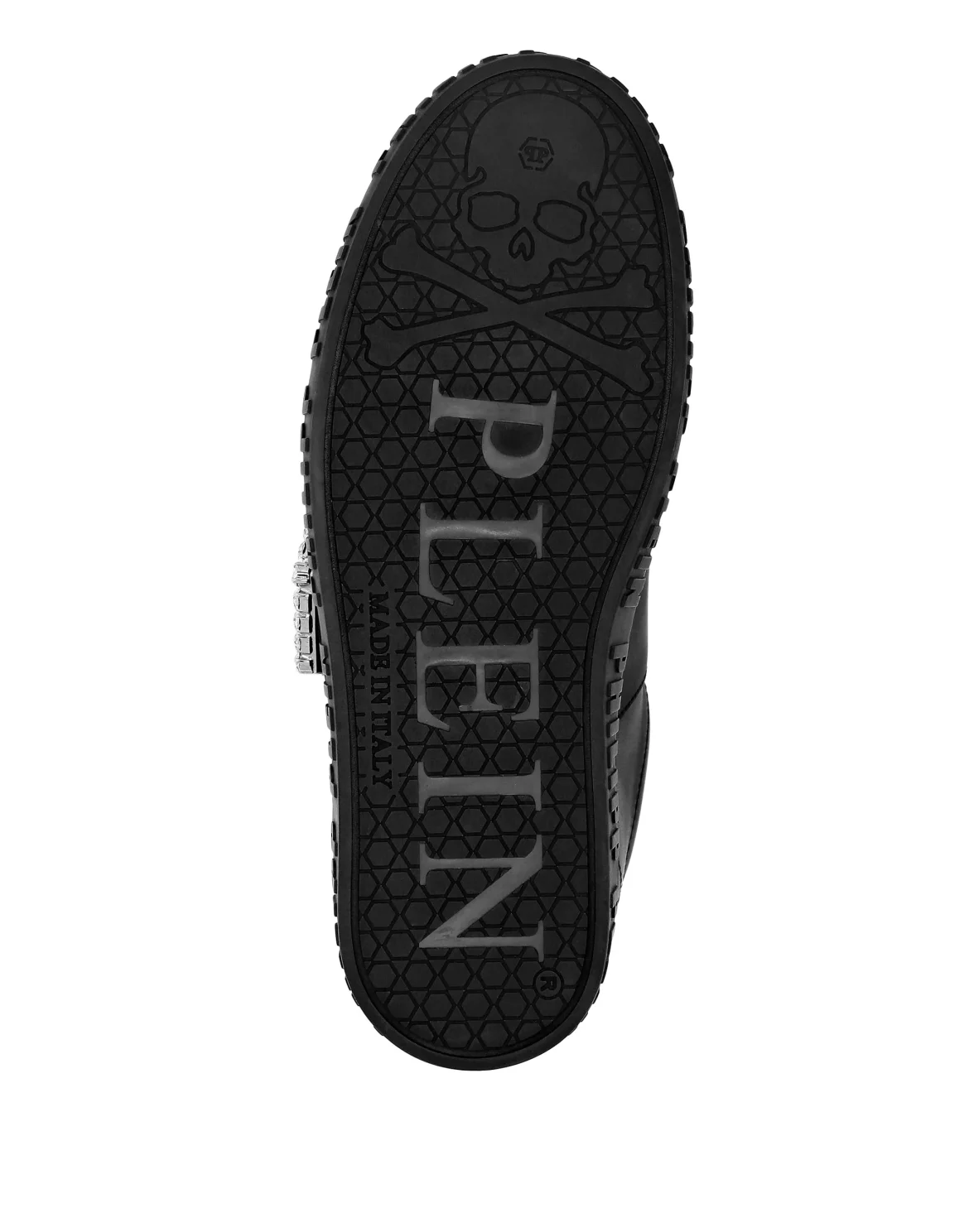 Leather Lo-Top Sneakers, цвет: Черный