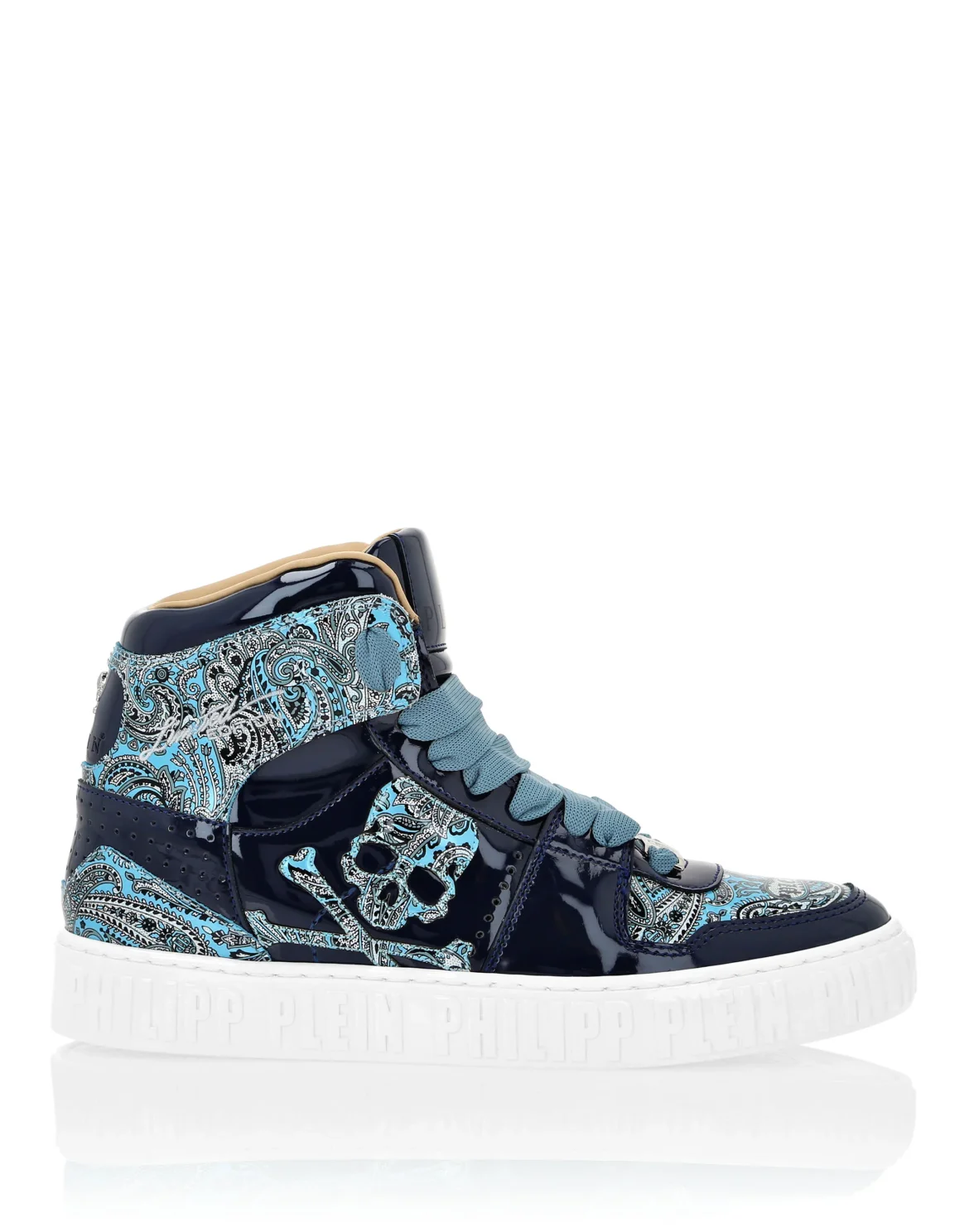 Hi-Top Sneakers Paisley, цвет: Голубой