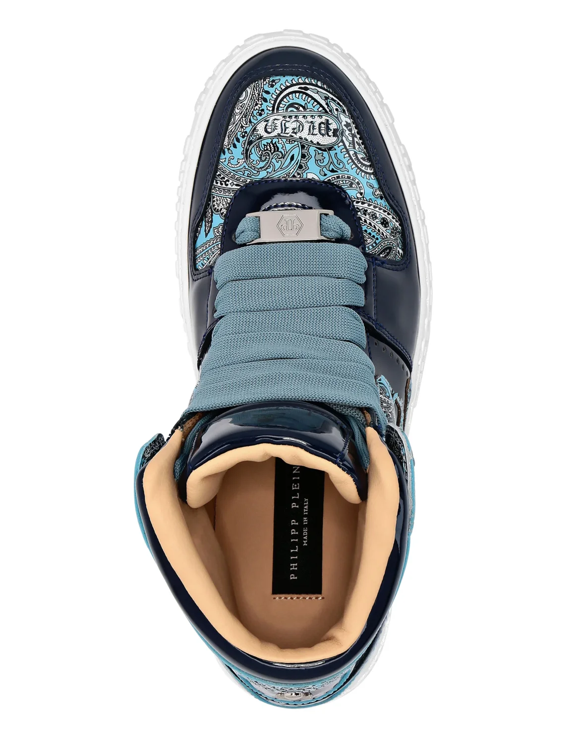 Hi-Top Sneakers Paisley, цвет: Голубой