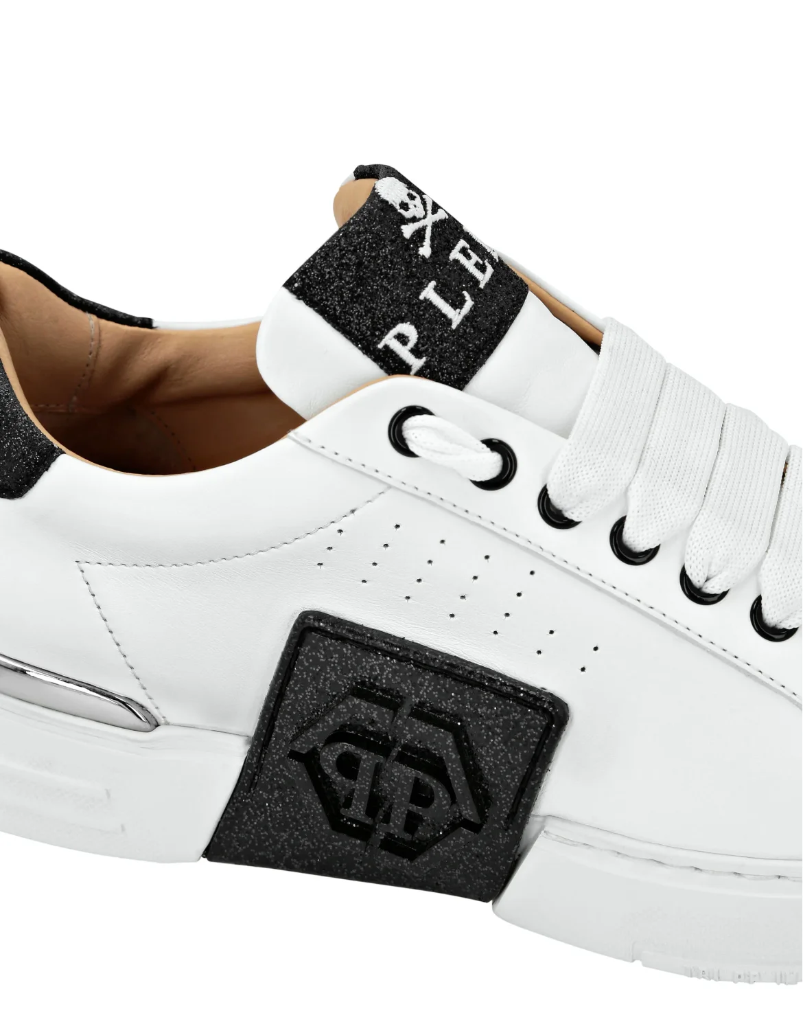 LO-TOP SNEAKERS PHANTOM KICK$ GLITTER, цвет: Белый
