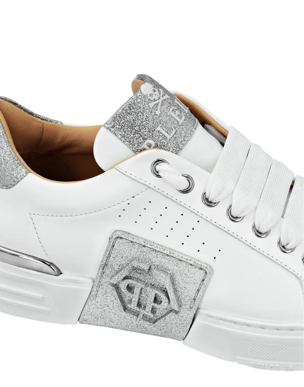 LO-TOP SNEAKERS PHANTOM KICK$ GLITTER, цвет: Белый