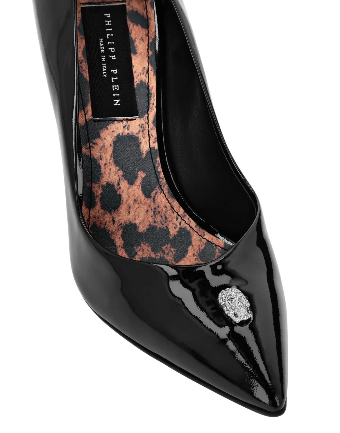 Patent Leather Decollete Hi-Heels Crystal Skull, цвет: Черный