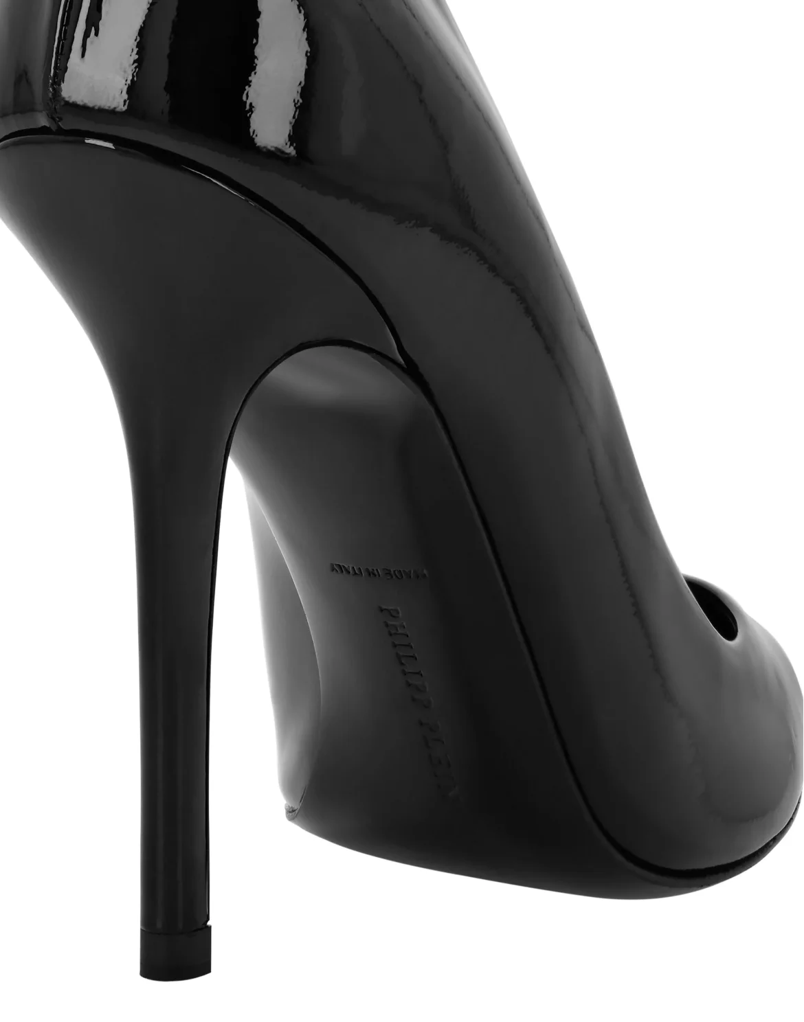 Patent Leather Decollete Hi-Heels Crystal Skull, цвет: Черный