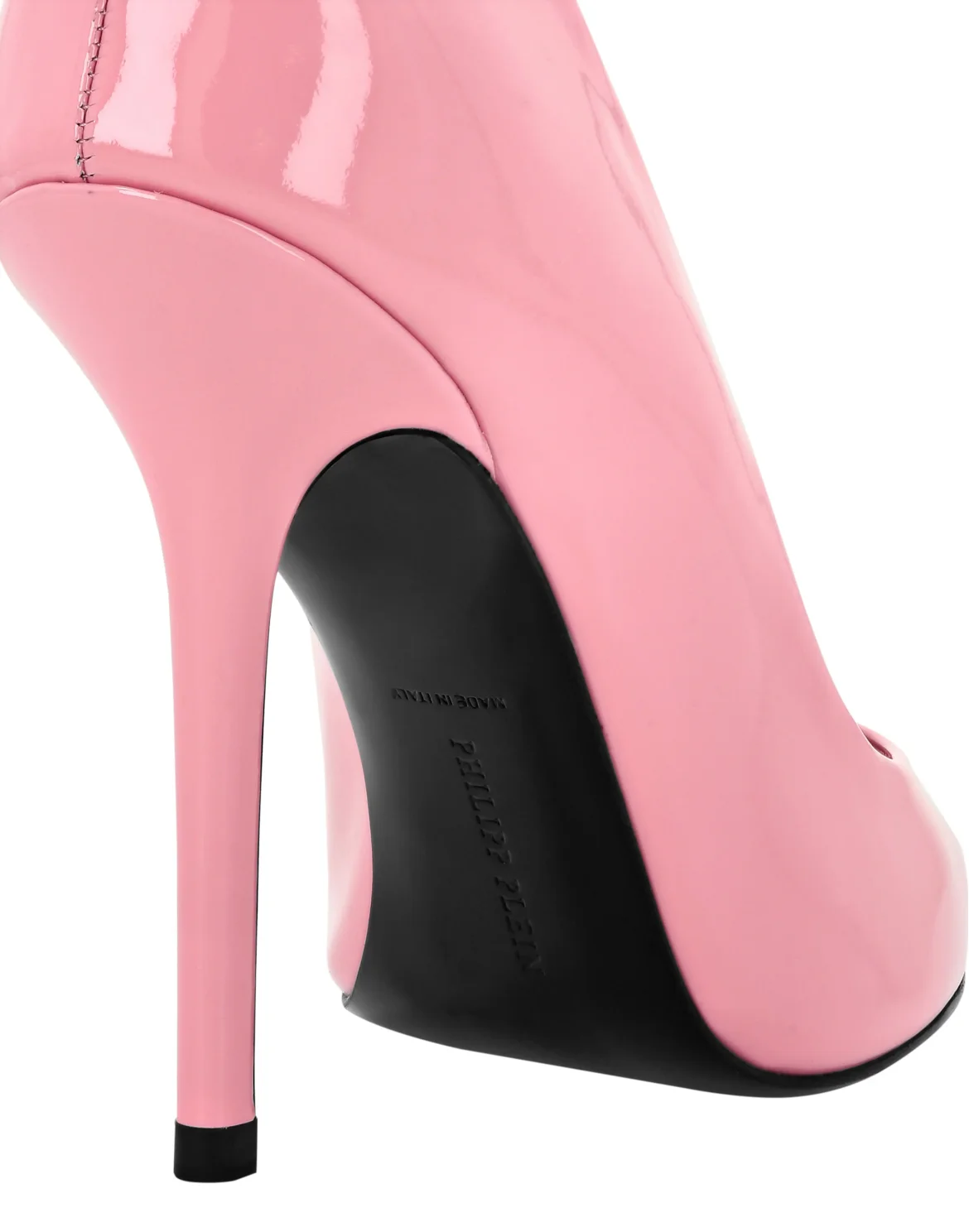 Patent Leather Decollete Hi-Heels Crystal Skull, цвет: Розовый