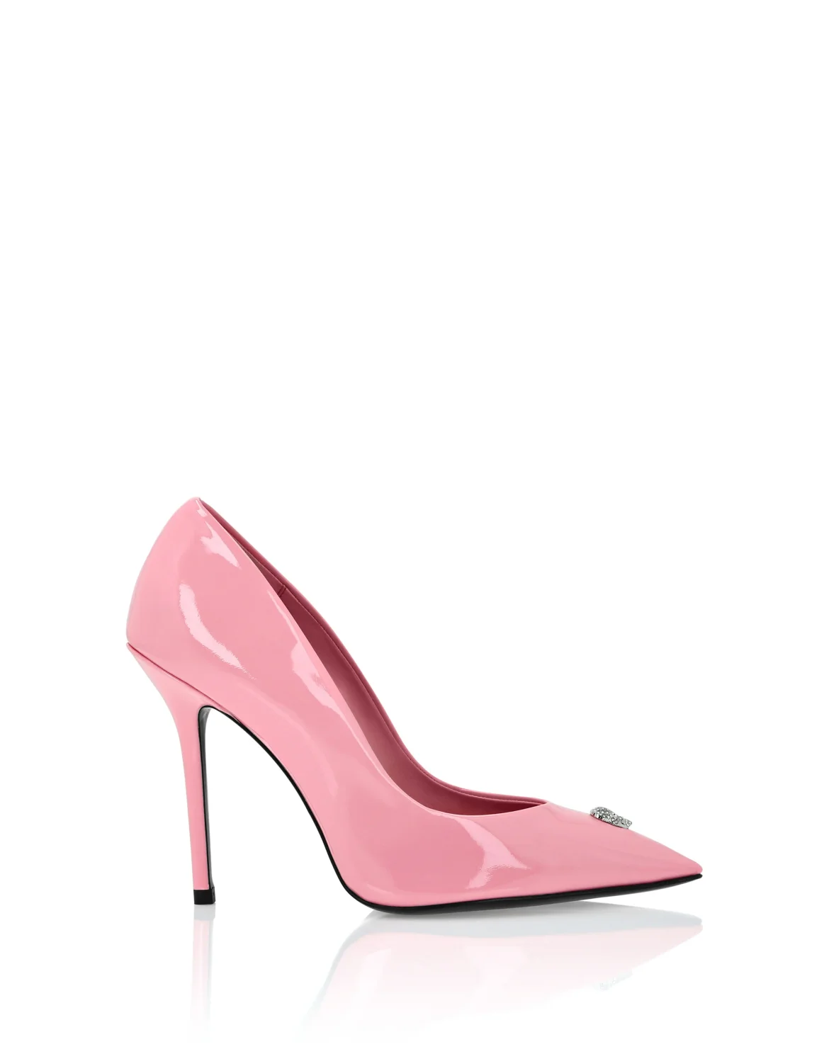 Patent Leather Decollete Hi-Heels Crystal Skull, цвет: Розовый