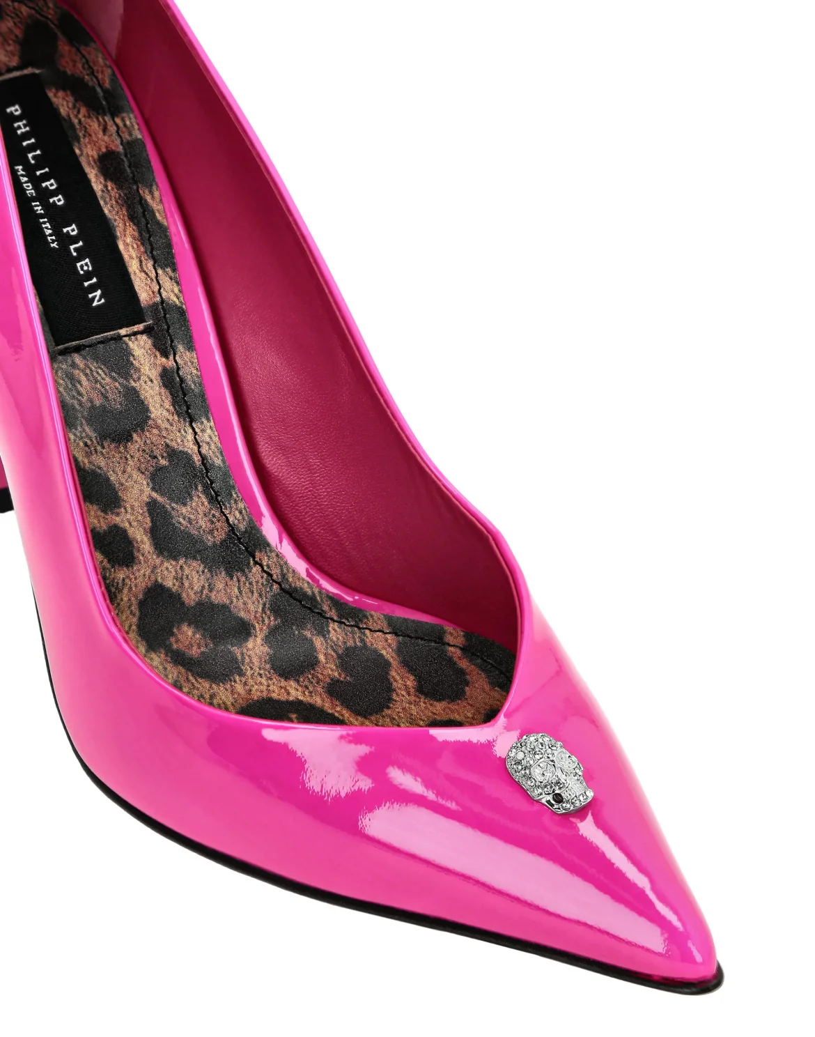 Patent Leather Decollete Hi-Heels Crystal Skull, цвет: Розовый