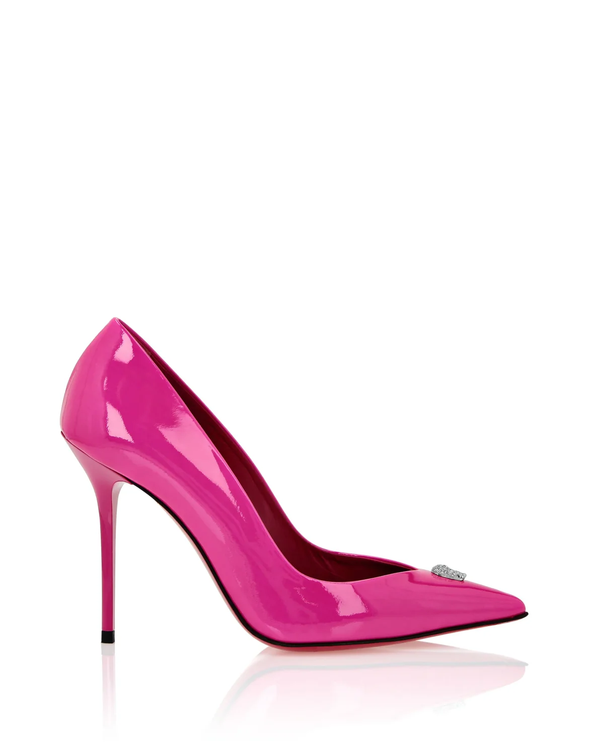 Patent Leather Decollete Hi-Heels Crystal Skull, цвет: Розовый