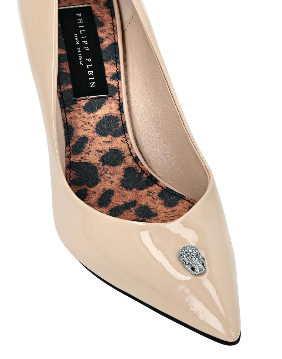 Patent Leather Decollete Hi-Heels Crystal Skull, цвет: Розовый