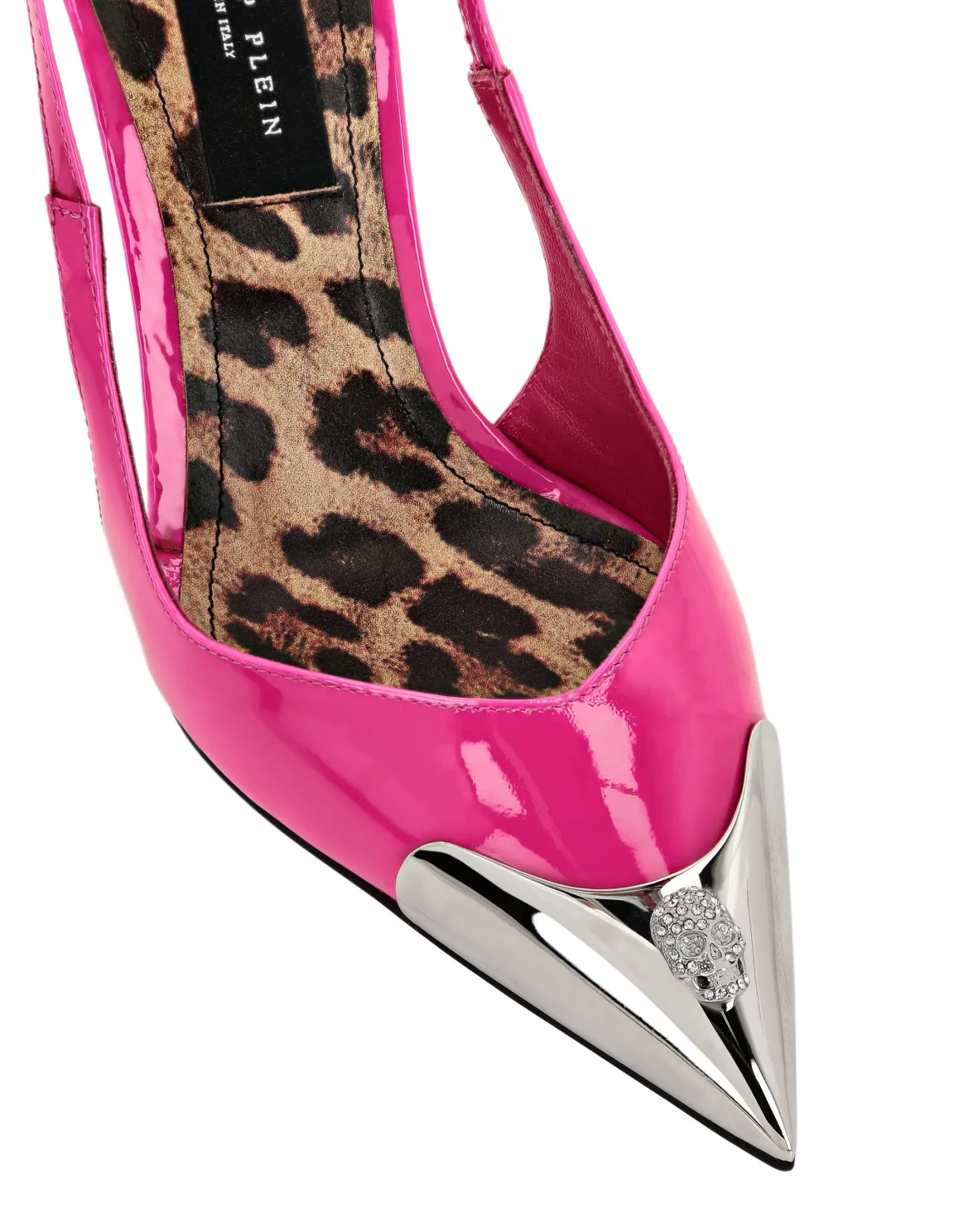 Patent Leather Decollete Hi-Heels Crystal Skull, цвет: Розовый