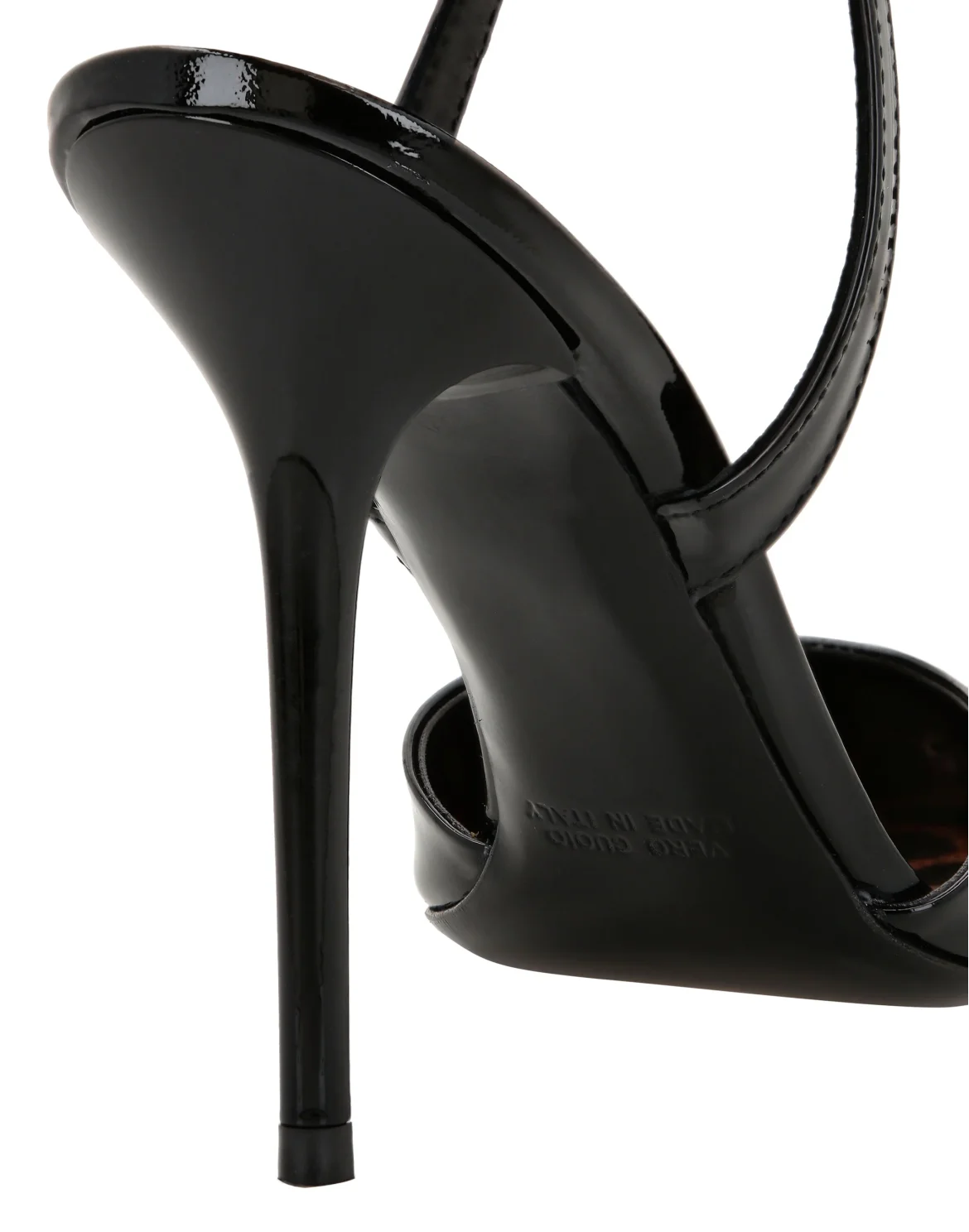 Patent Leather & Real Fur Decollete Mid-Heels Crystal Skull, цвет: Черный