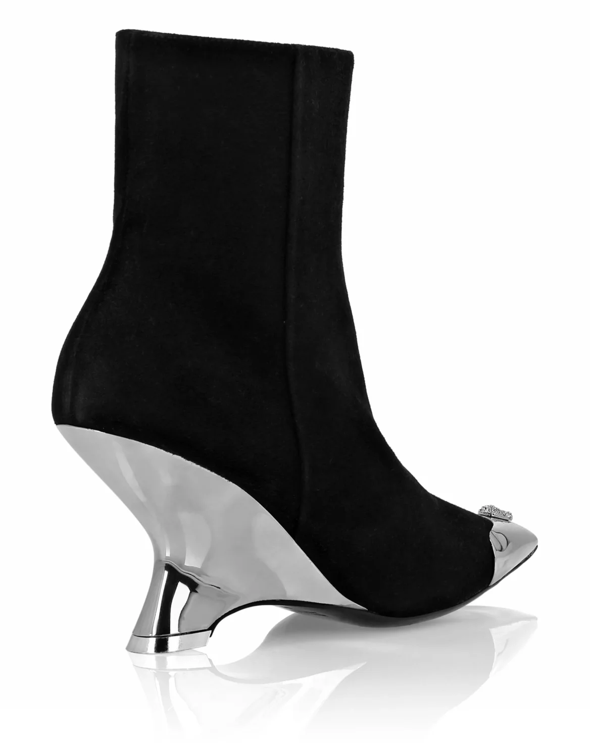 Suede Boots Wedge, цвет: Черный