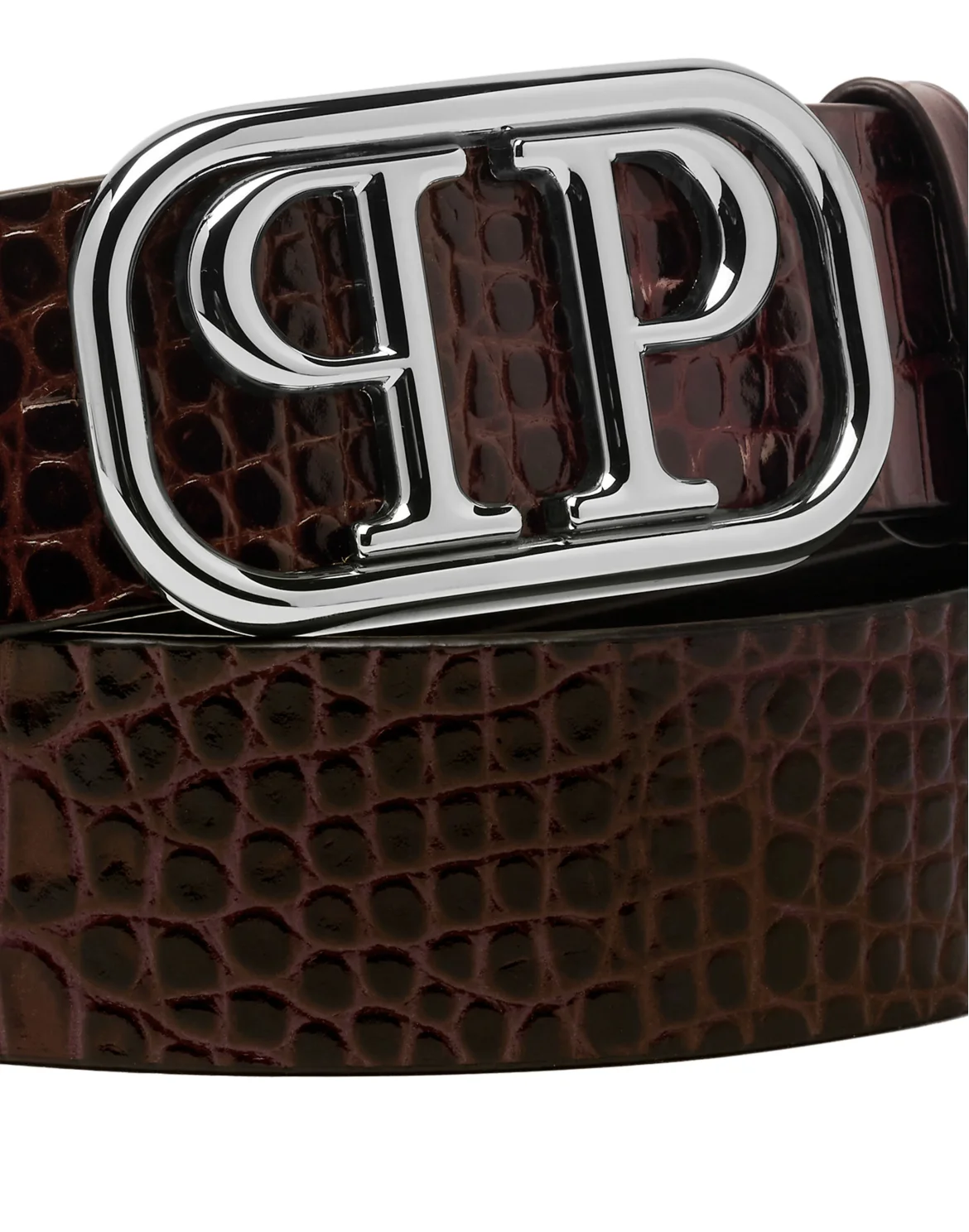Crocco Leather Belt, цвет: Фиолетовый