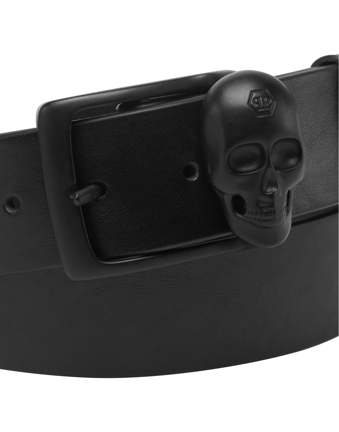 Leather Belt Skull, цвет: Черный