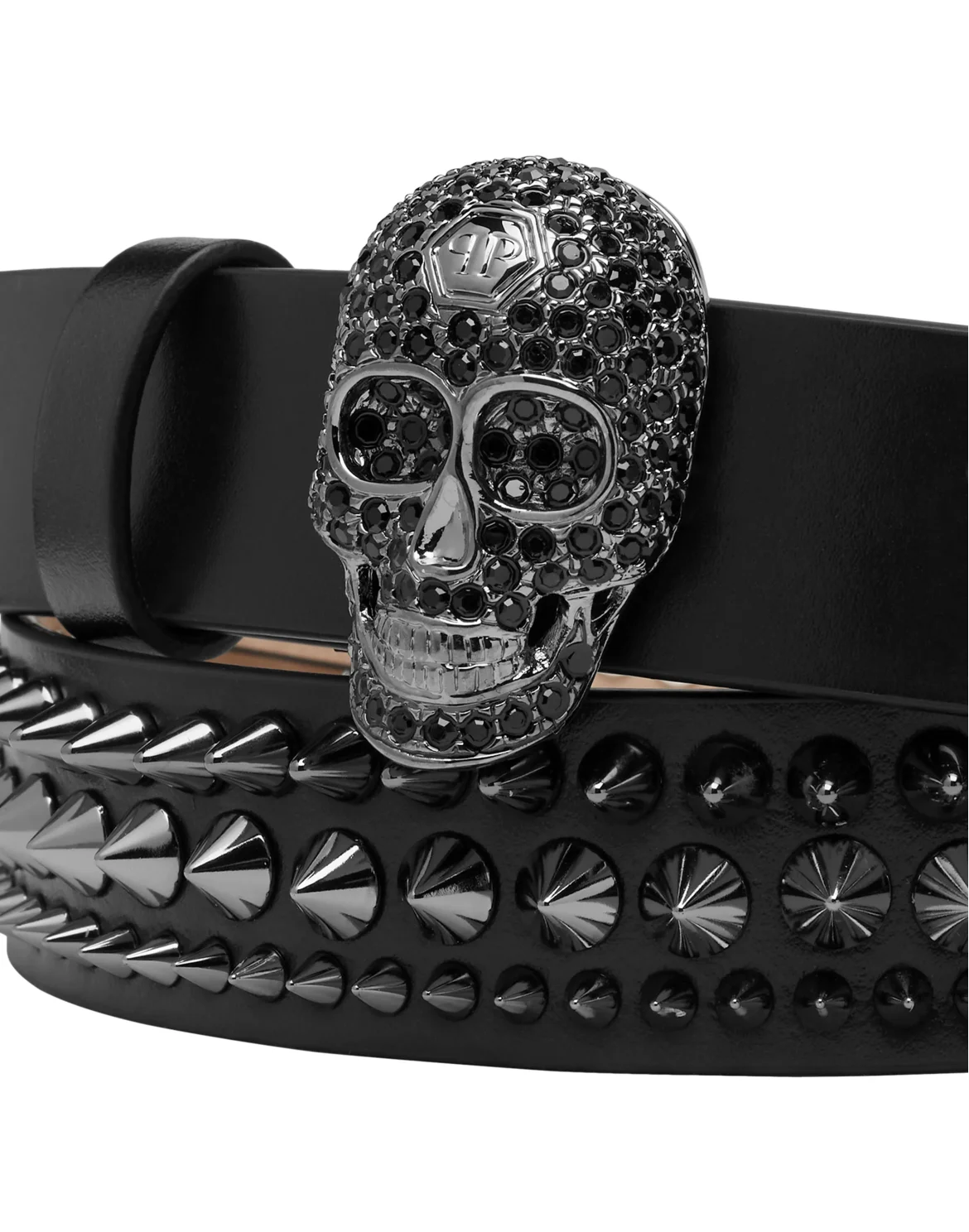 Leather Belt Skull, цвет: Черный