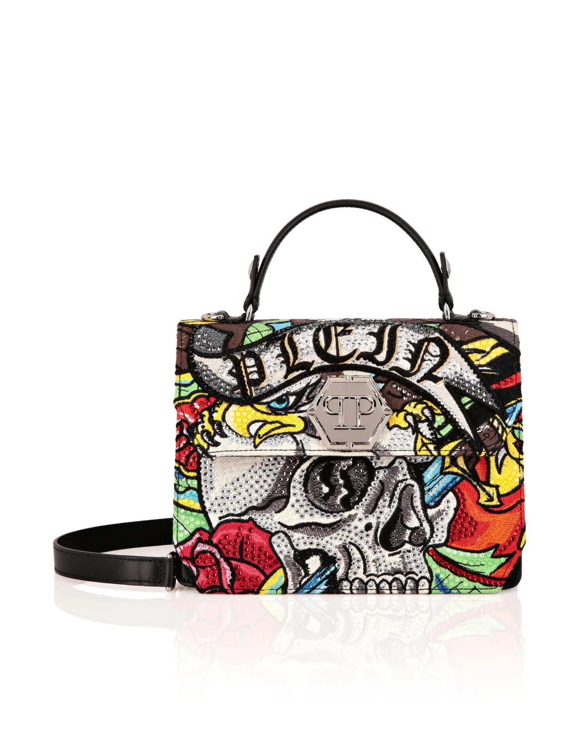 Medium Handle Bag Superheroine TATTOO, цвет: Мультиколор