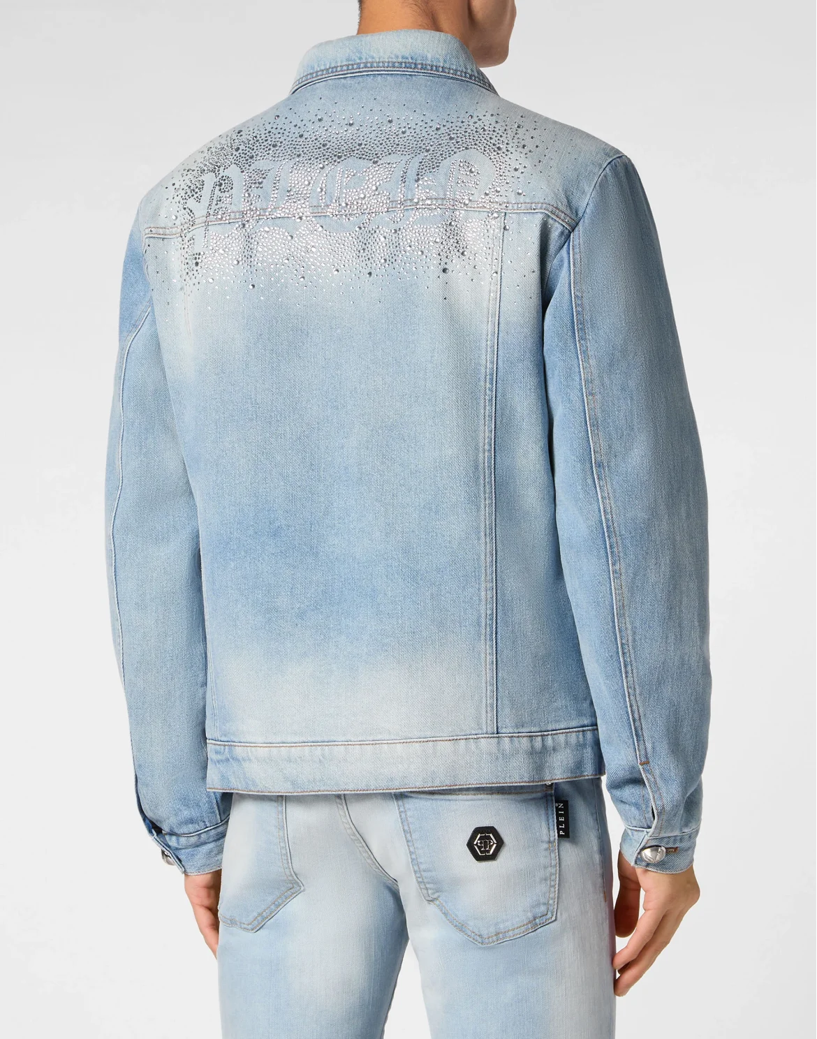 Zipped Denim Jacket Stones, цвет: Серый