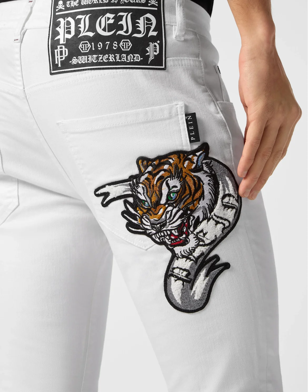 Denim Trousers Skinny Fit, цвет: Белый