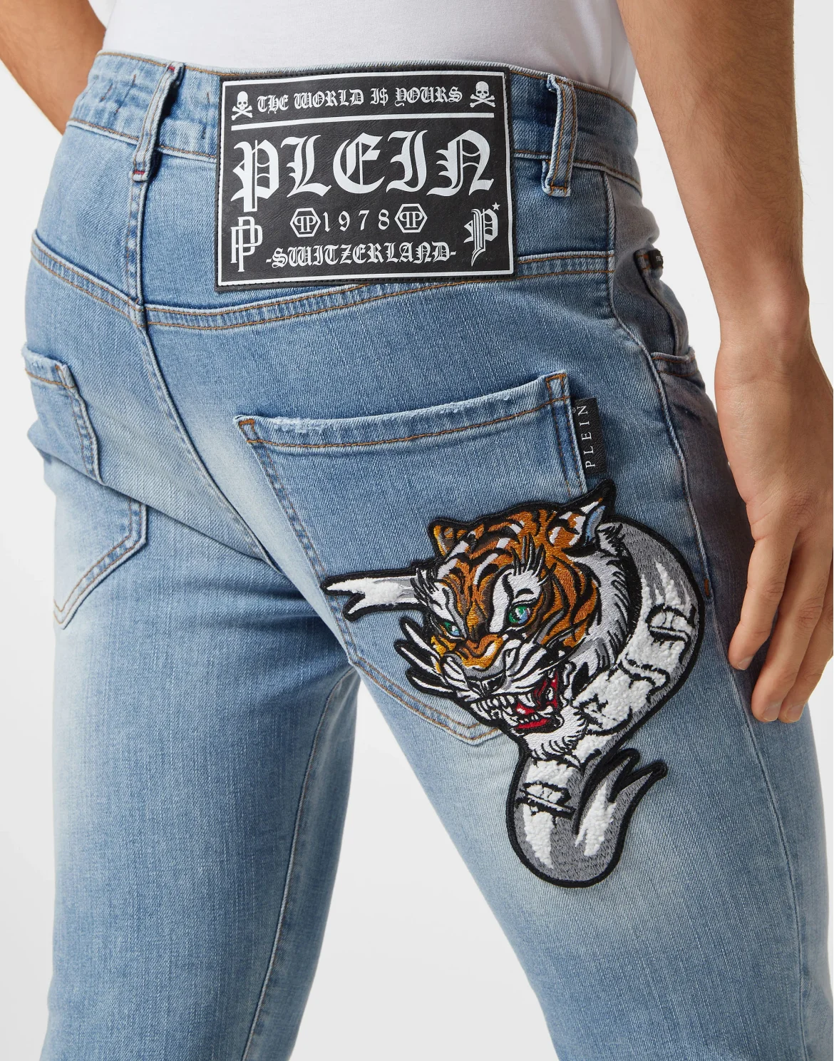 Denim Trousers Skinny Fit, цвет: Синий