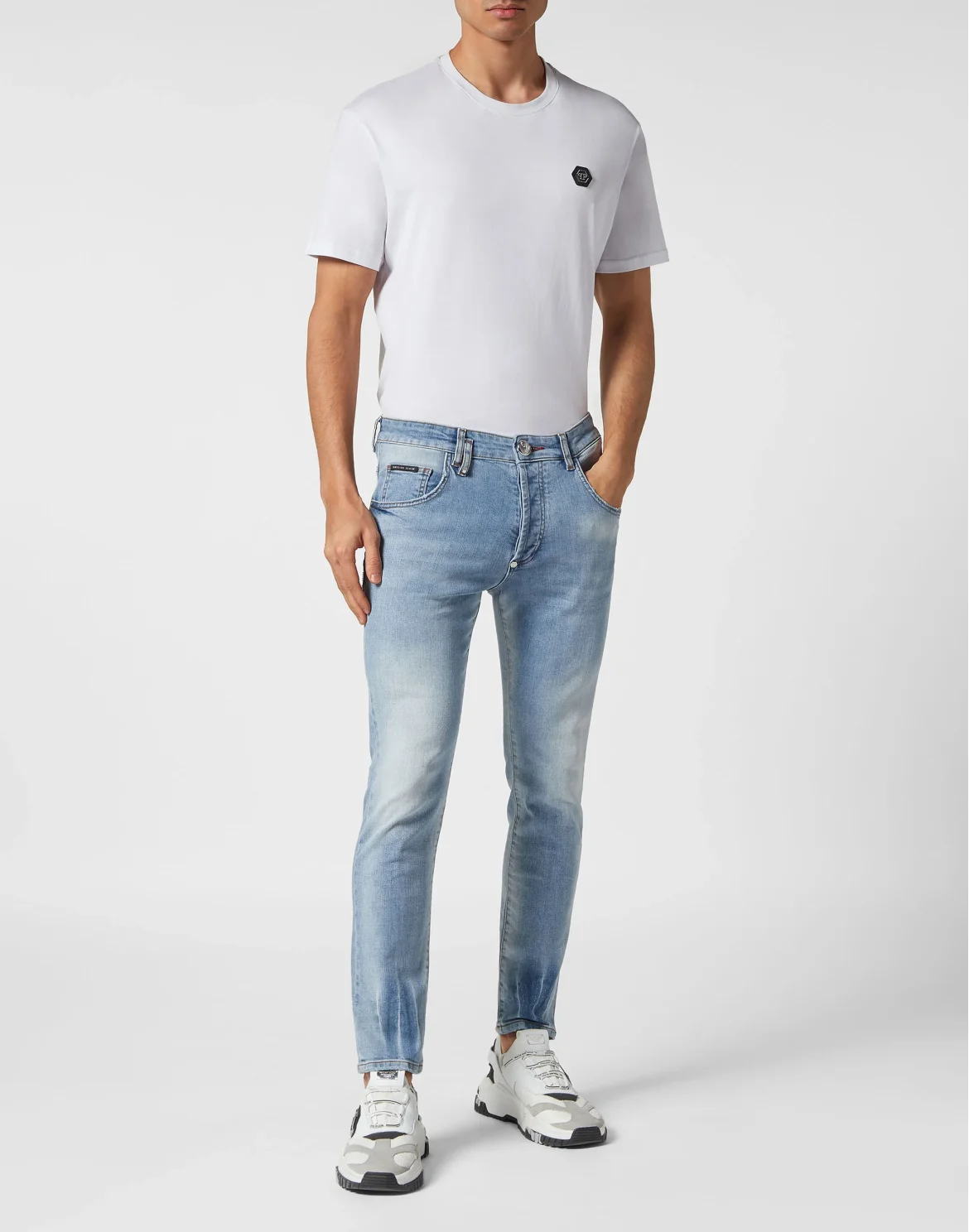 Denim Trousers Skinny Fit, цвет: Синий