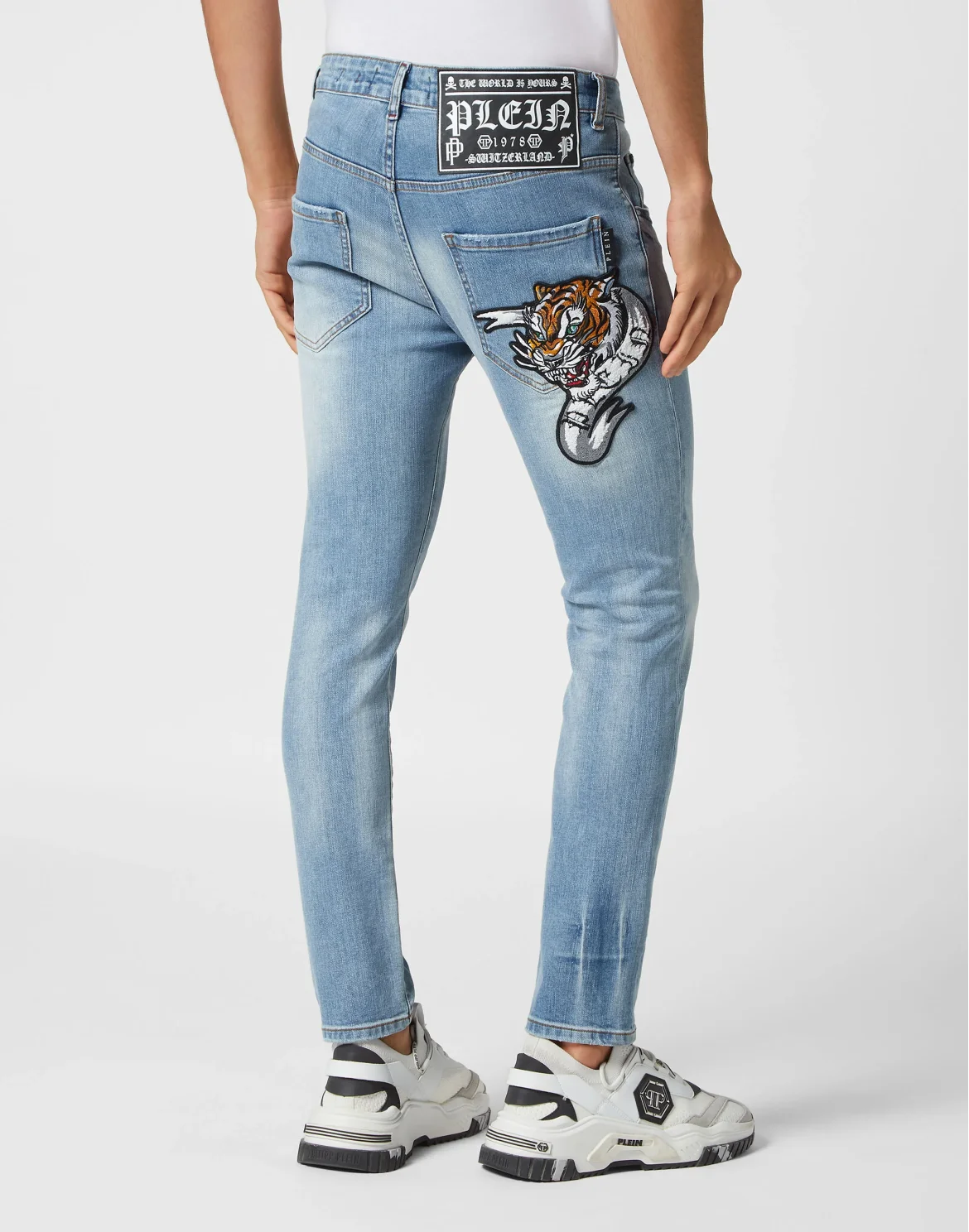 Denim Trousers Skinny Fit, цвет: Синий
