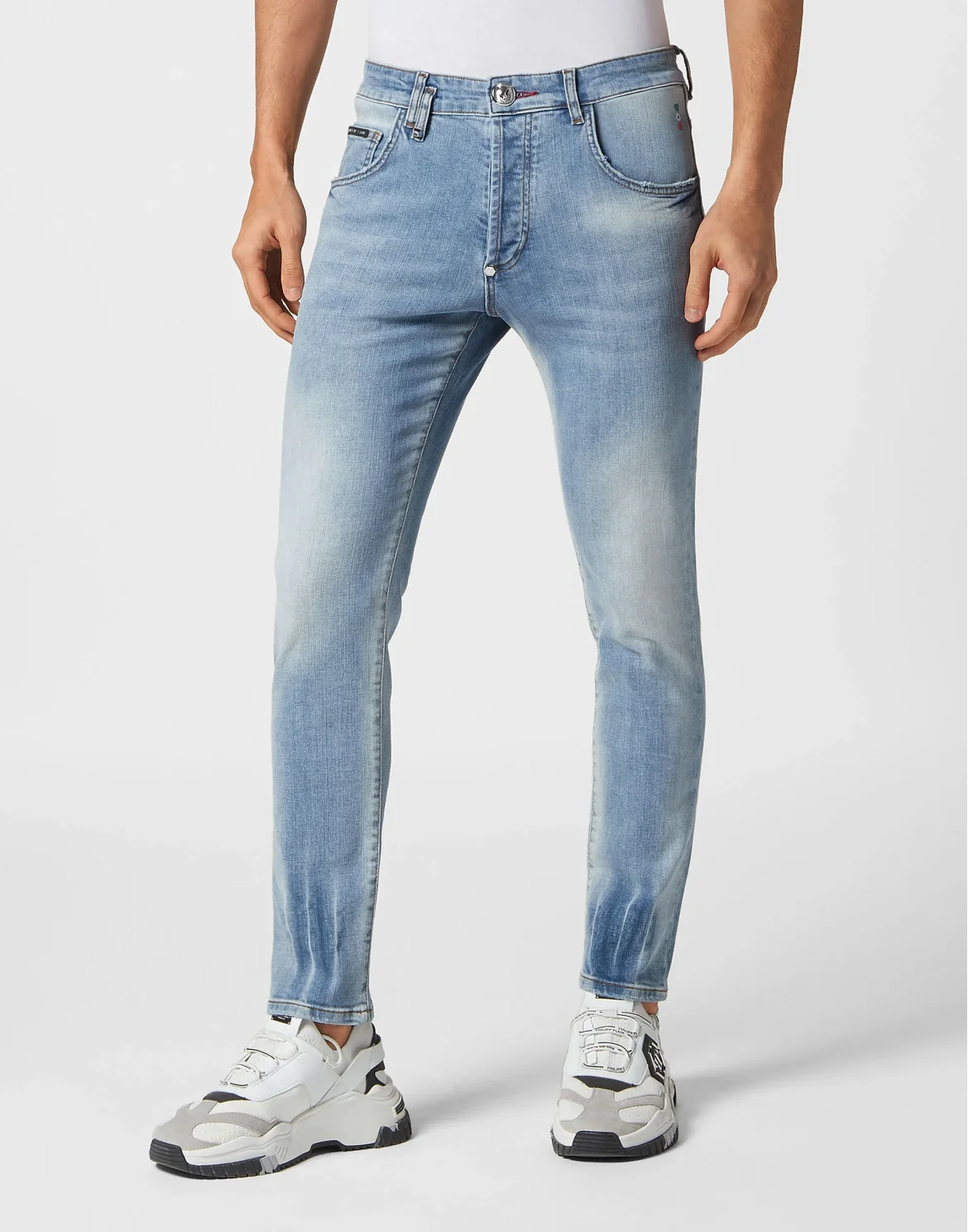Denim Trousers Skinny Fit, цвет: Синий