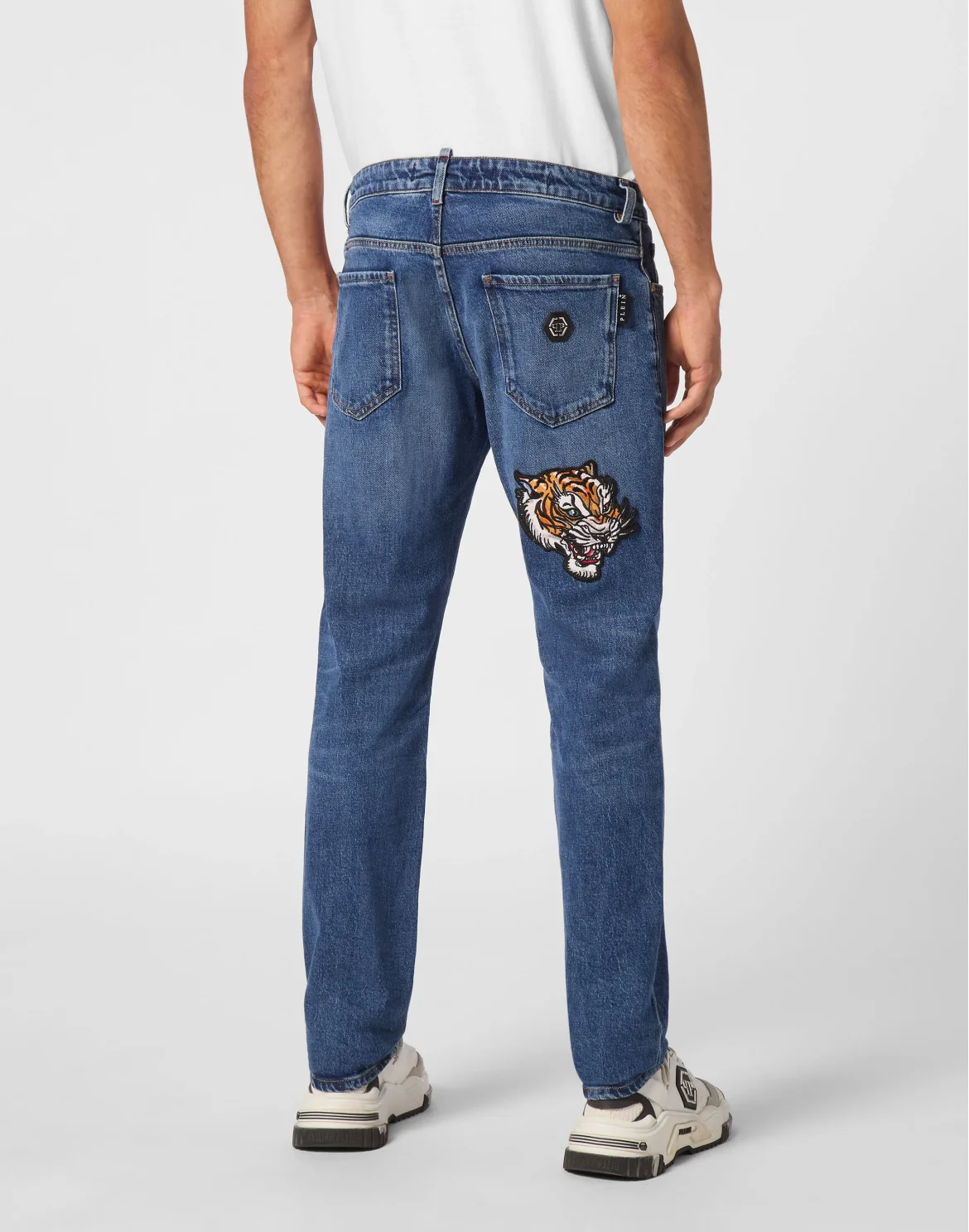 Denim Trousers Super Straight Cut Tattoo, цвет: Синий