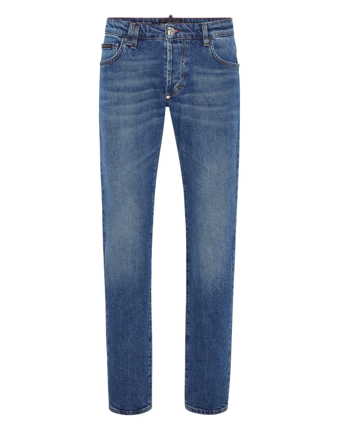 Denim Trousers Super Straight Cut Tattoo, цвет: Синий