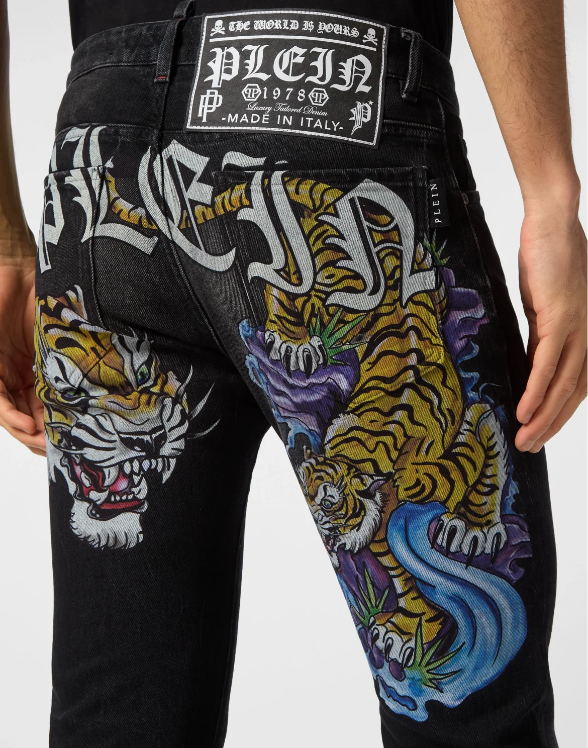 Denim Trousers Super Straight Cut Tattoo, цвет: Серый