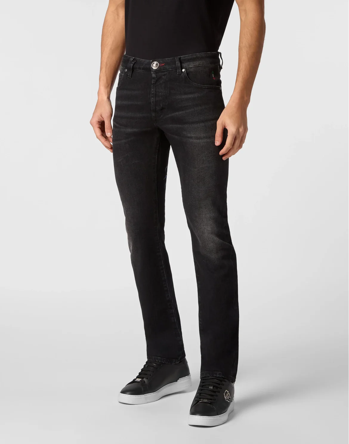 Denim Trousers Super Straight Cut Tattoo, цвет: Серый