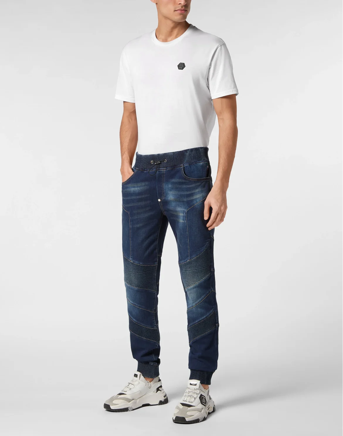 Denim Jogging Trousers, цвет: Синий