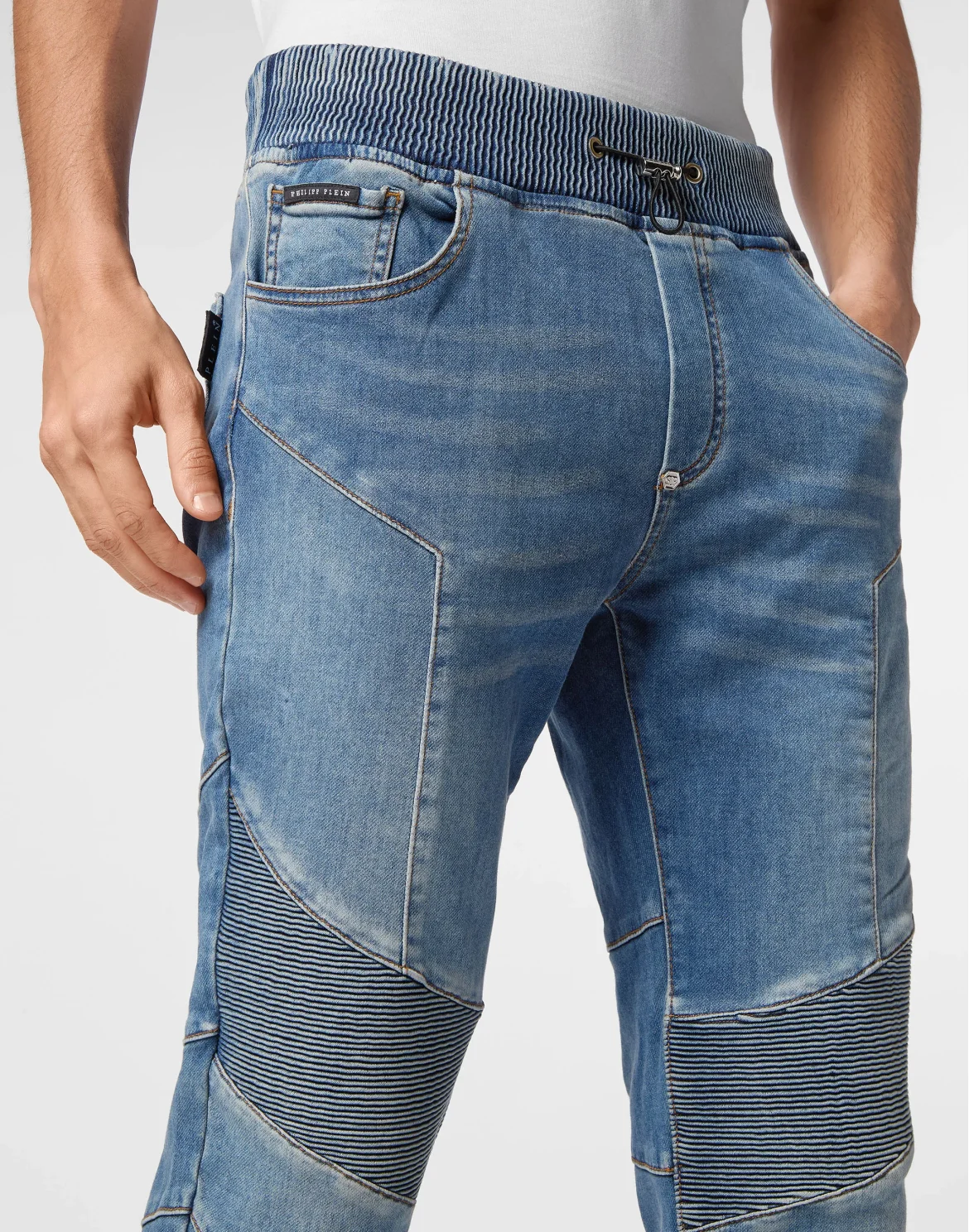 Denim Jogging Trousers, цвет: Серый