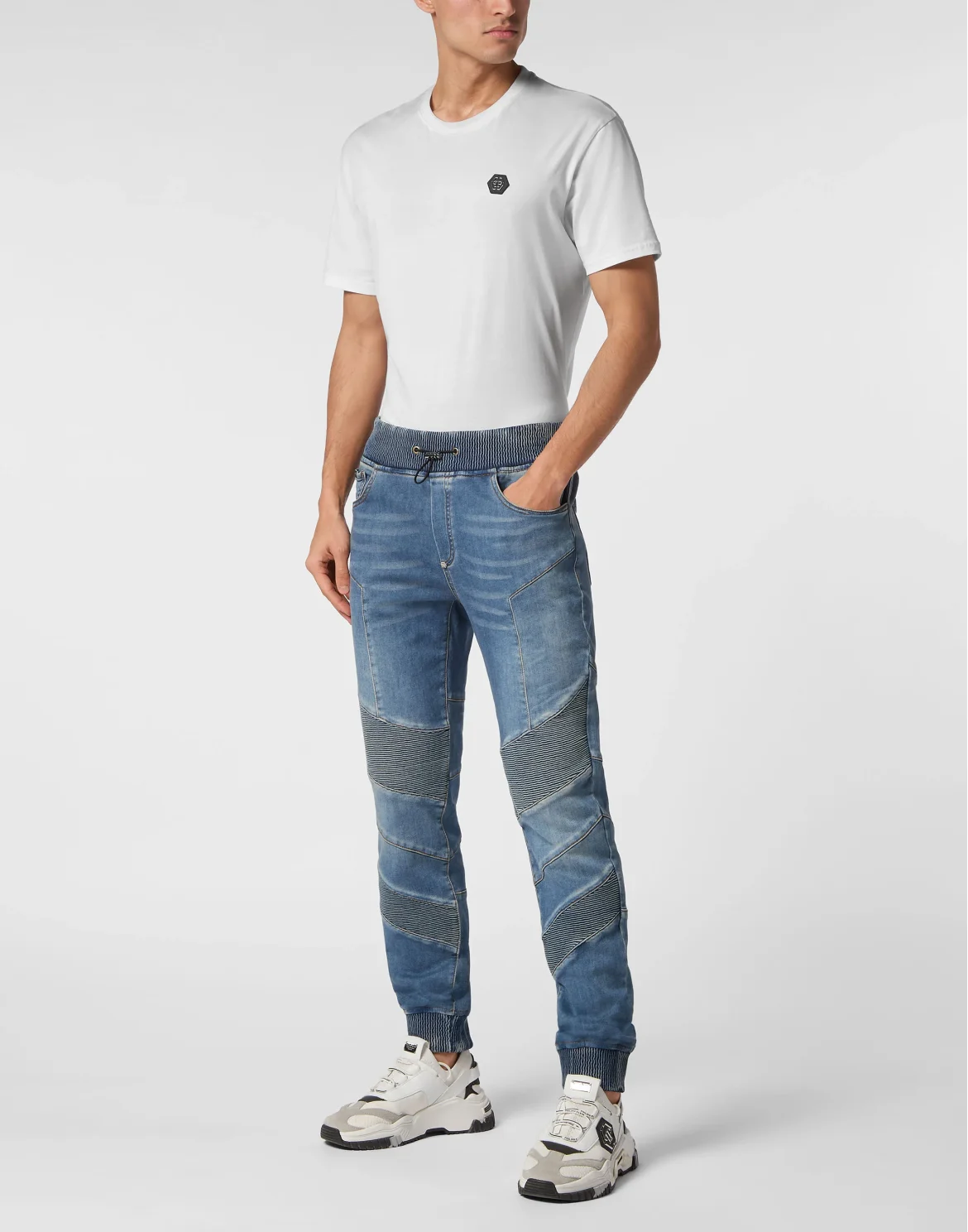 Denim Jogging Trousers, цвет: Серый
