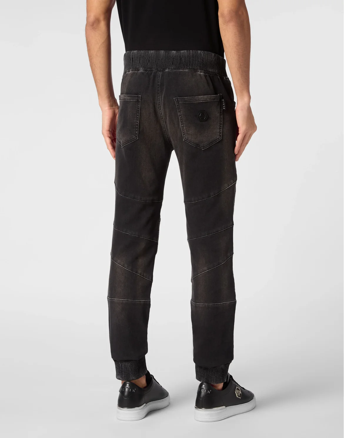 Denim Jogging Trousers, цвет: Черный