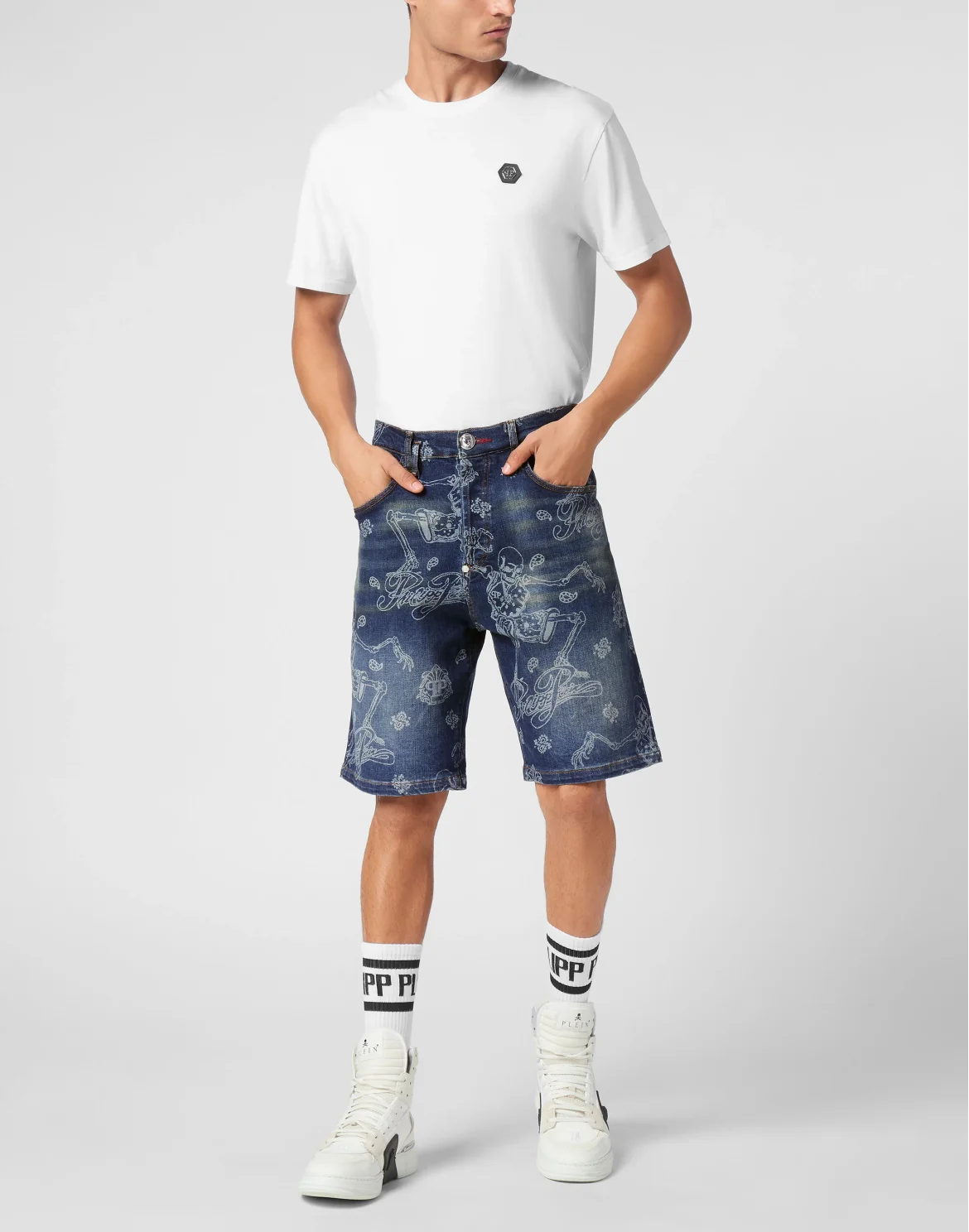 Formentera Denim Shorts Skeleton, цвет: Синий