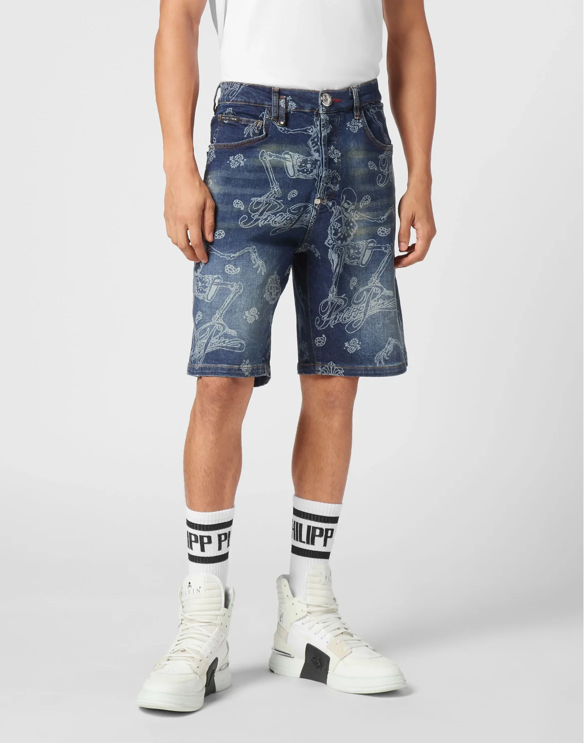Formentera Denim Shorts Skeleton, цвет: Синий