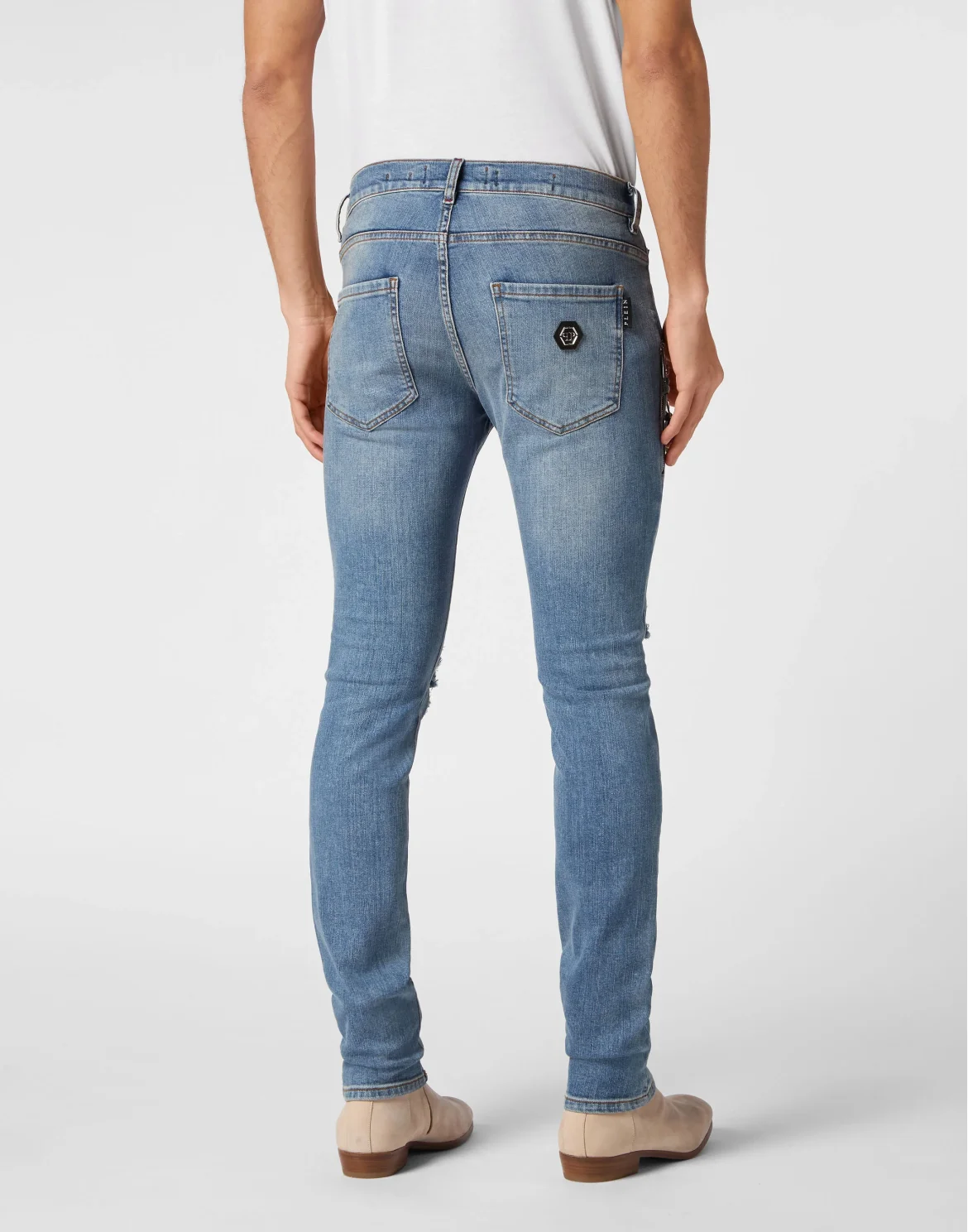 Rock Star Fit Trousers Skeleton, цвет: Серый
