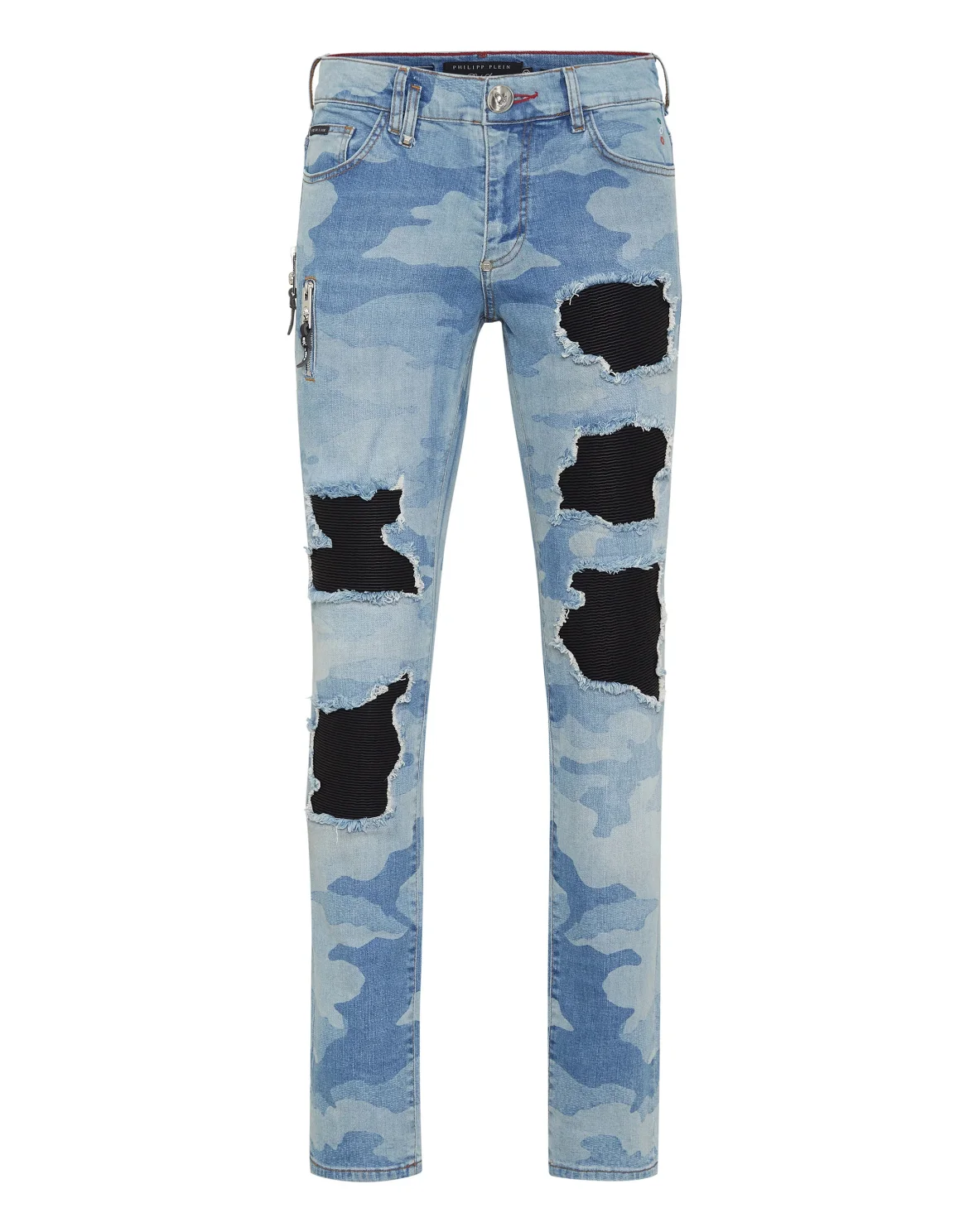 Rock Star Fit Trousers Camouflage, цвет: Голубой