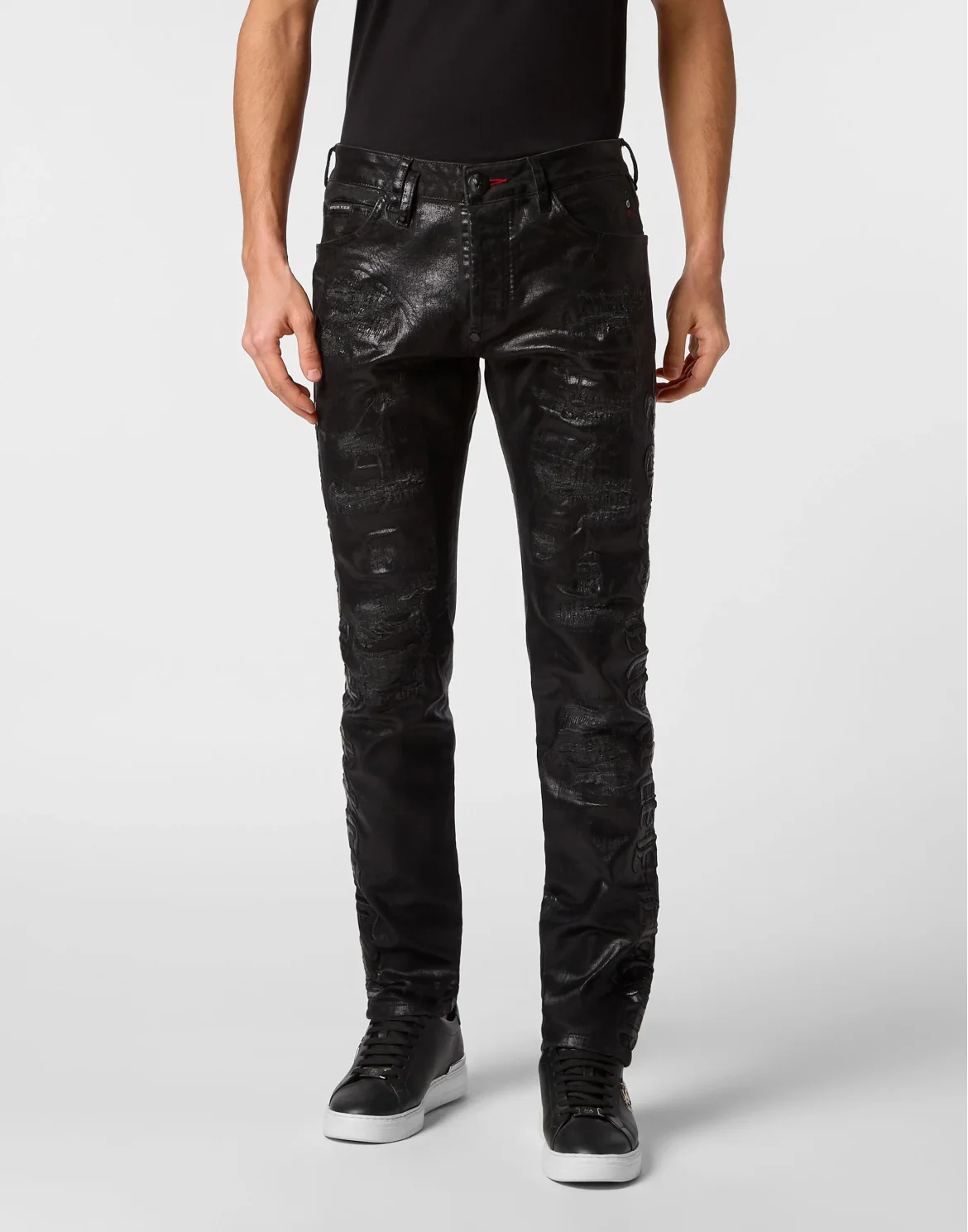 Super Straight Cut Trousers Gothic Plein, цвет: Черный