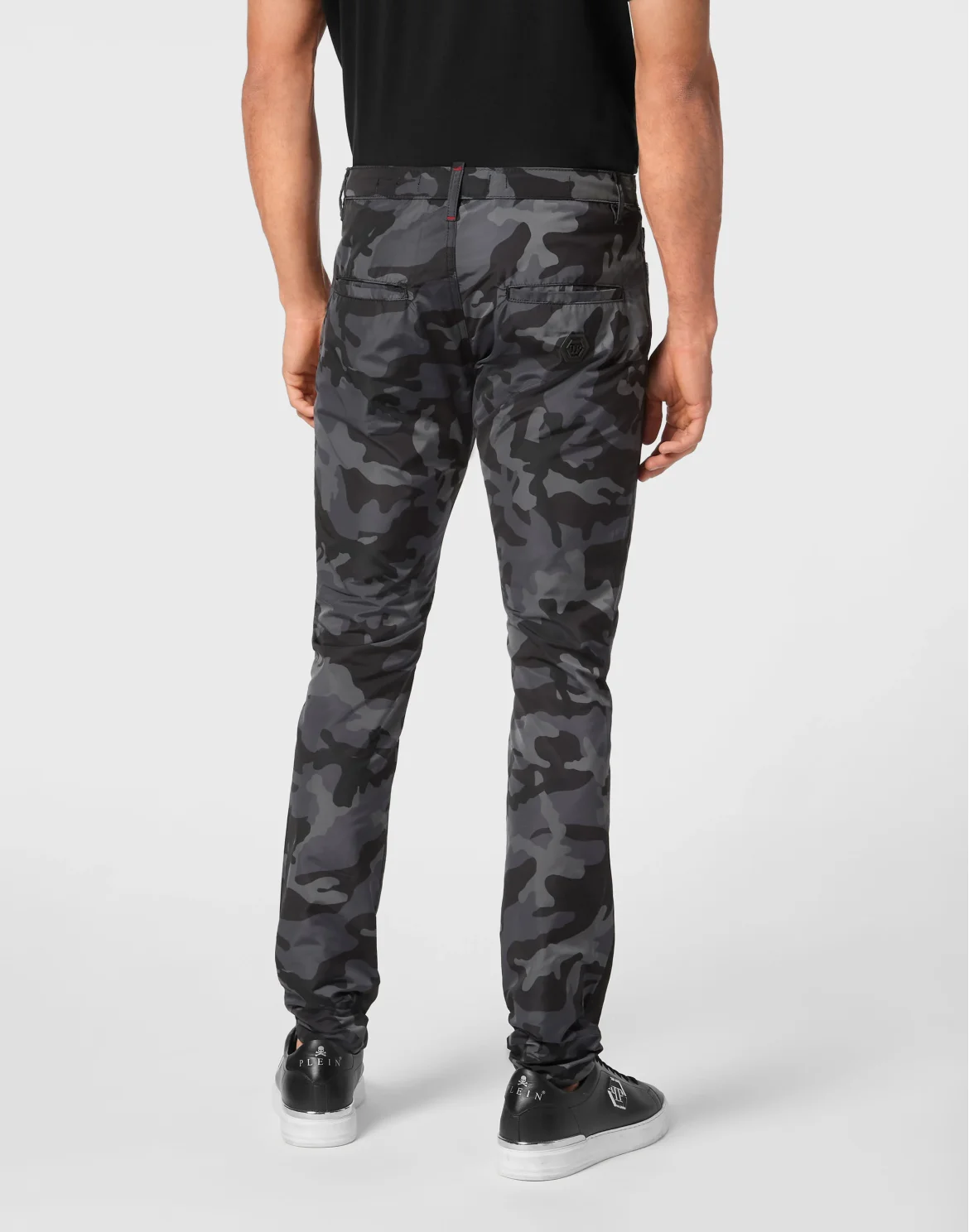 Super Straight Cut Trousers Camouflage, цвет: Черный