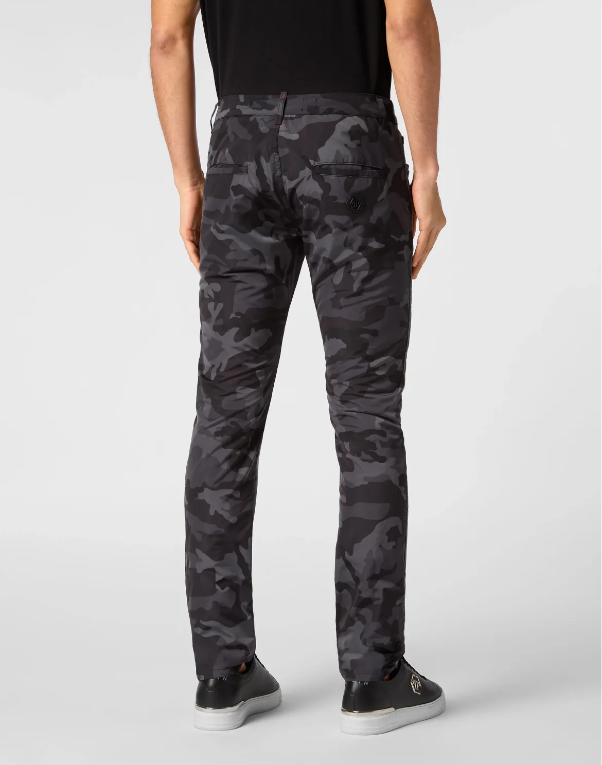Super Straight Cut Trousers Camouflage, цвет: Черный